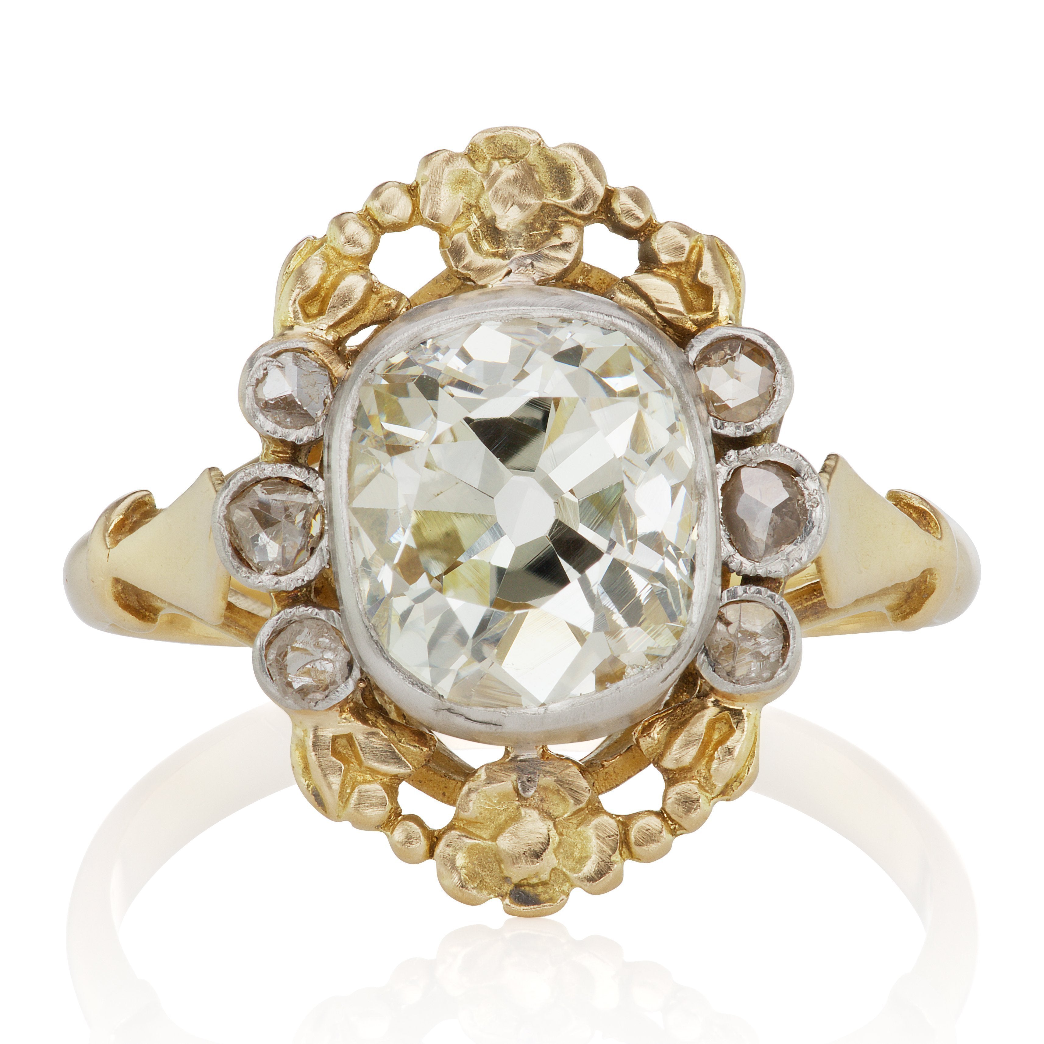 2.14ct old mine cut diamond