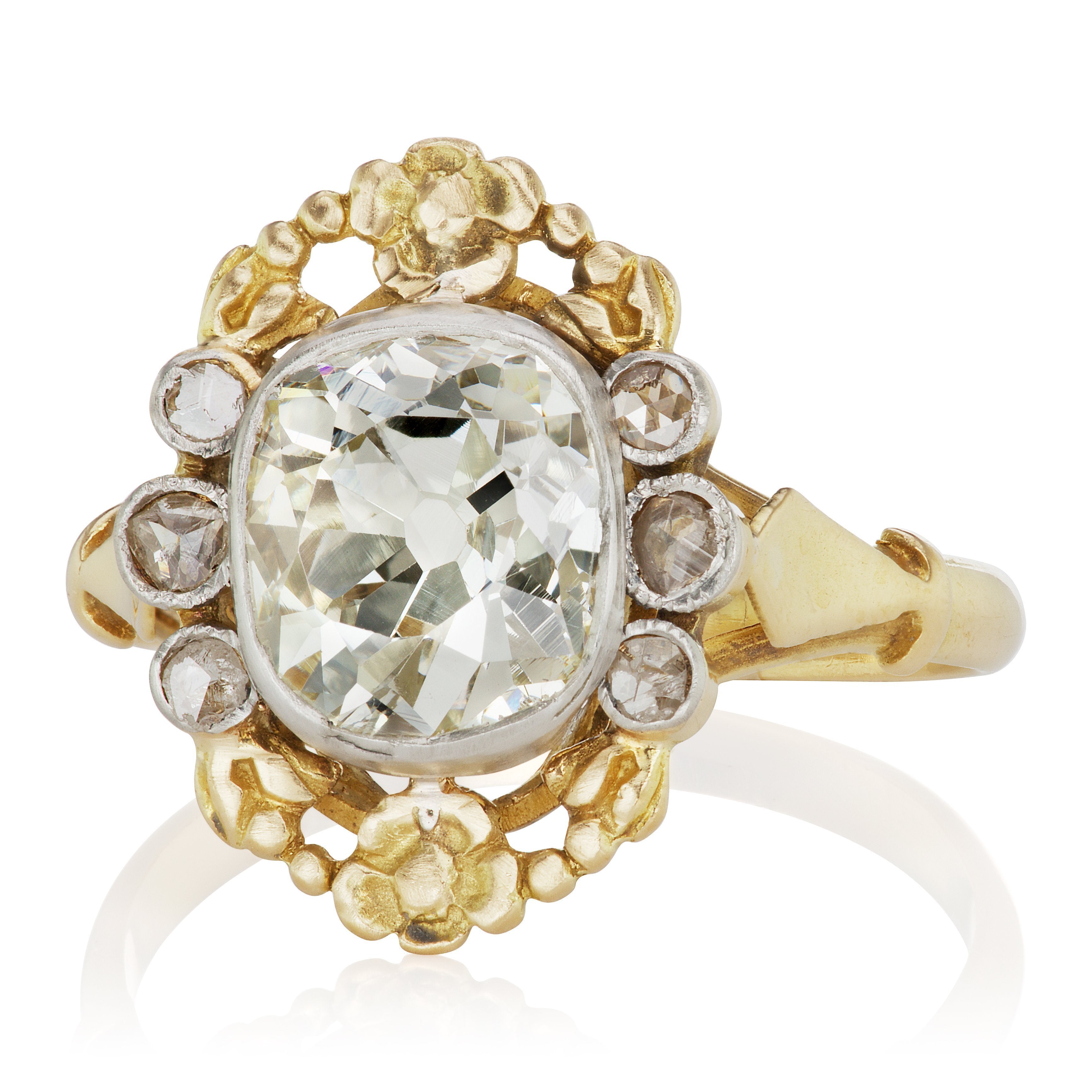 2.14ct old mine cut diamond