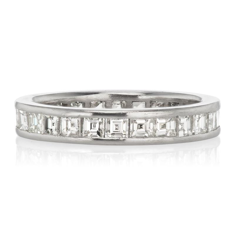 Carre Cut Diamond Eternity Band Circa 1935 | Victor Barbone