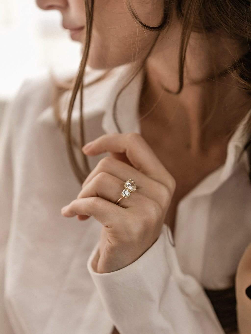 2.16ct old mine cut diamond