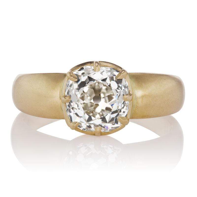 Chunky 2.17 Carat Antique Diamond Ring
