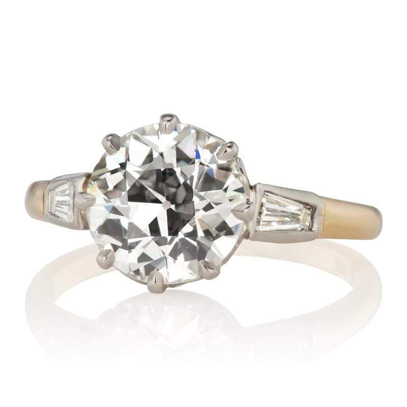 2.18ct Old European cut diamond diamond engagement ring