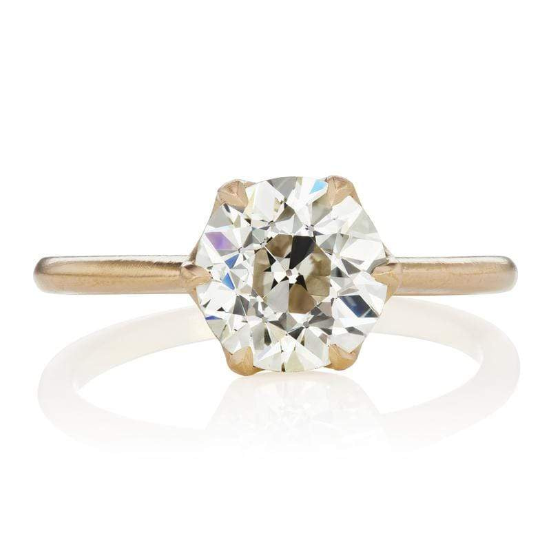 2.18 ct Old European Cut Solitaire Engagement Ring