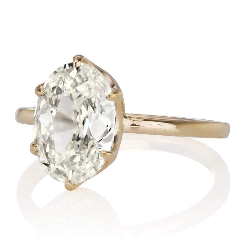 2.20ct Oval cut diamond diamond engagement ring