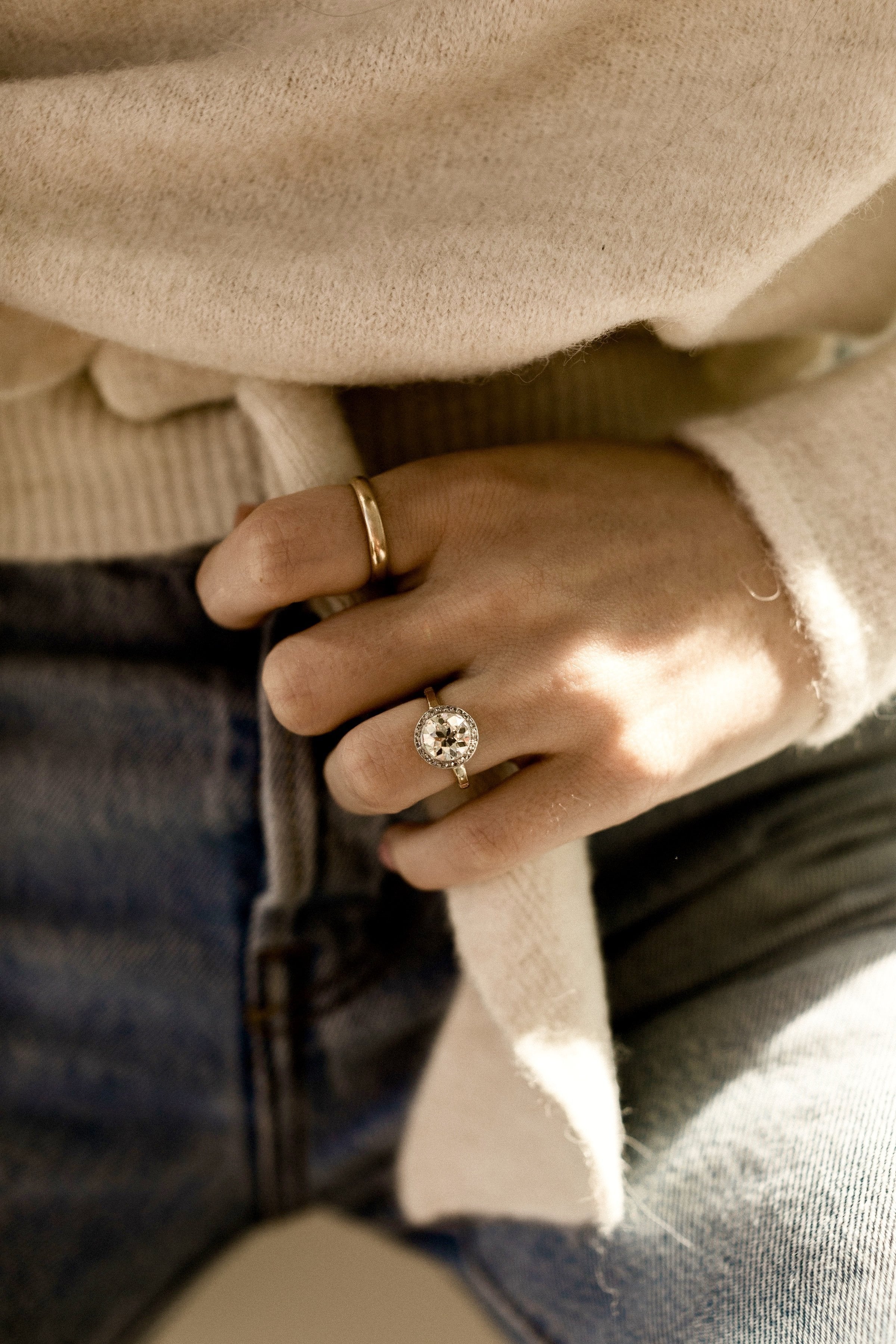 2.21ct old European cut diamond