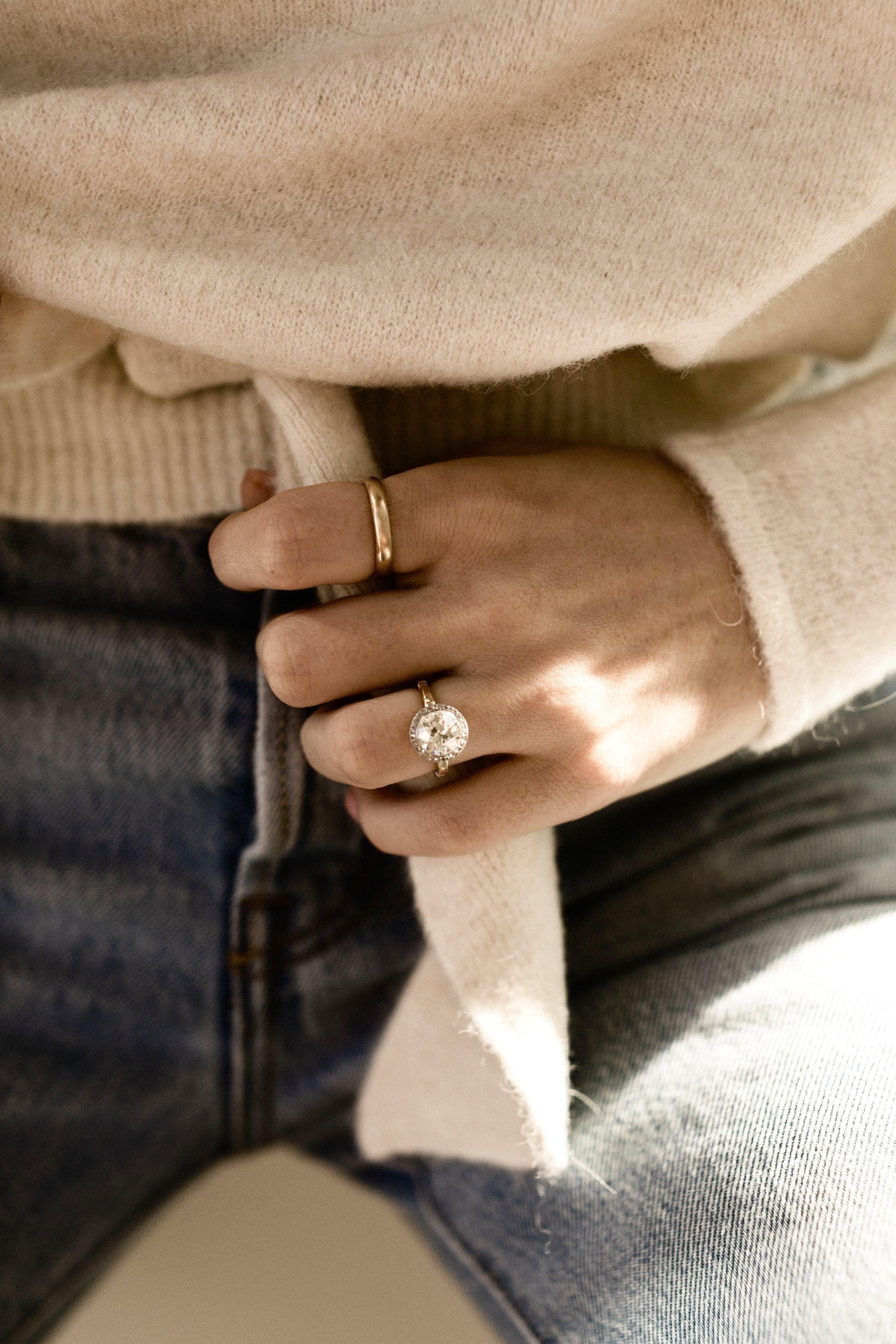 2.21ct old European cut diamond