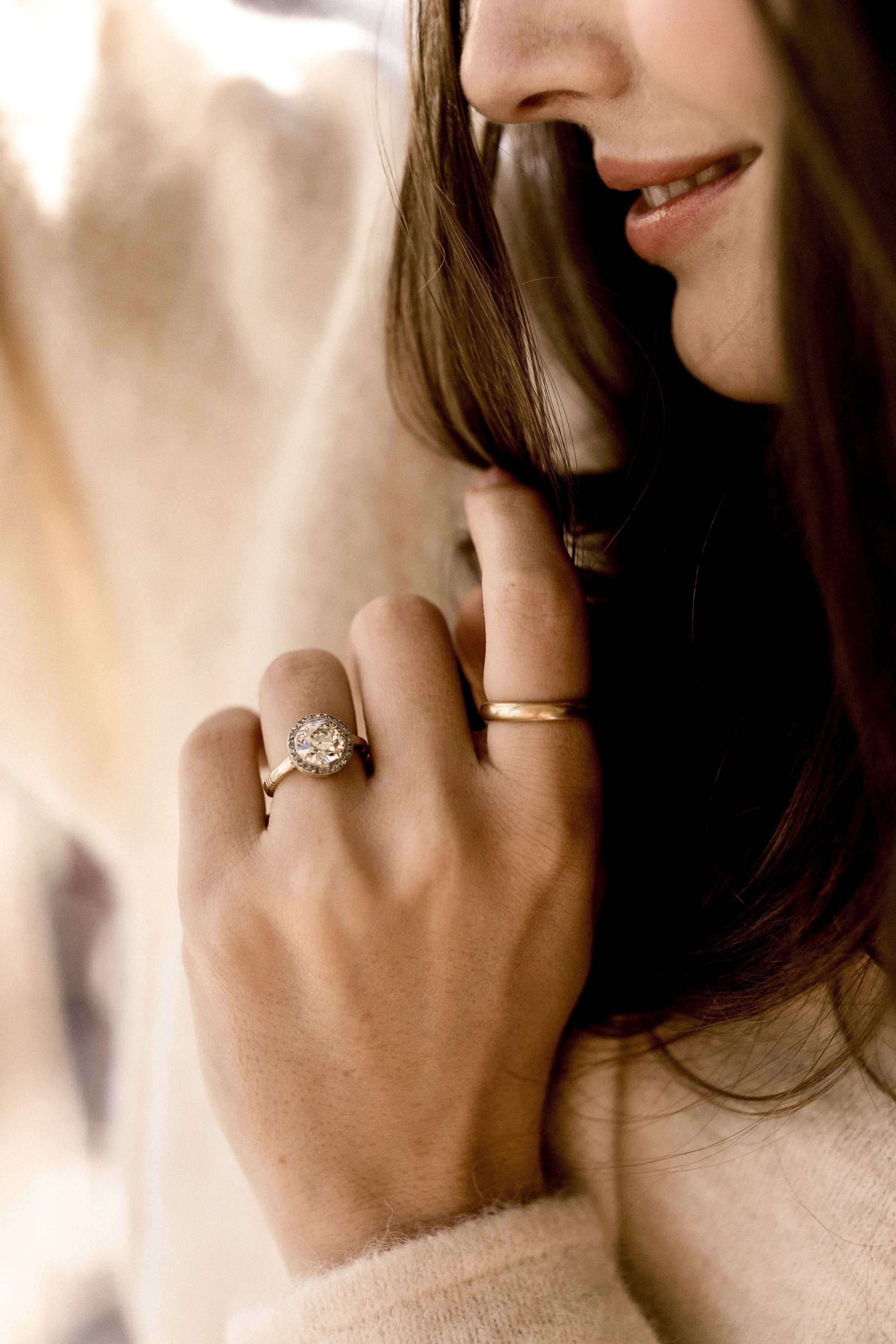 2.21ct old European cut diamond