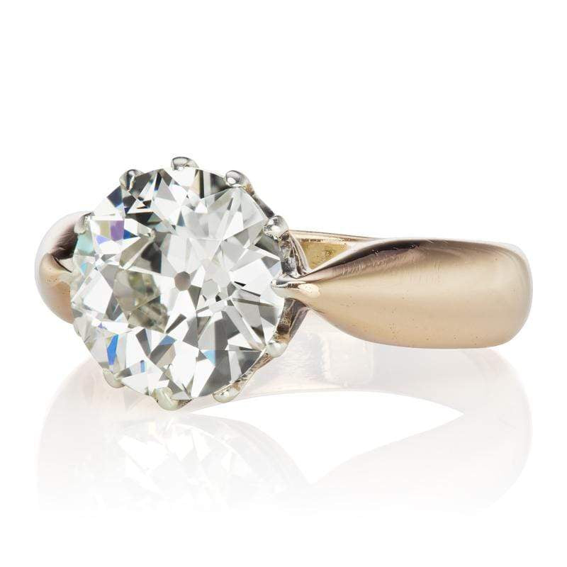2.24ct old European cut diamond diamond engagement ring