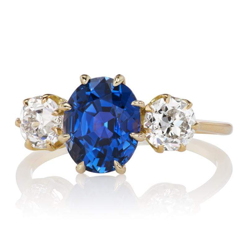 2.26ct No-Heat Sri Lanka Sapphire engagement ring