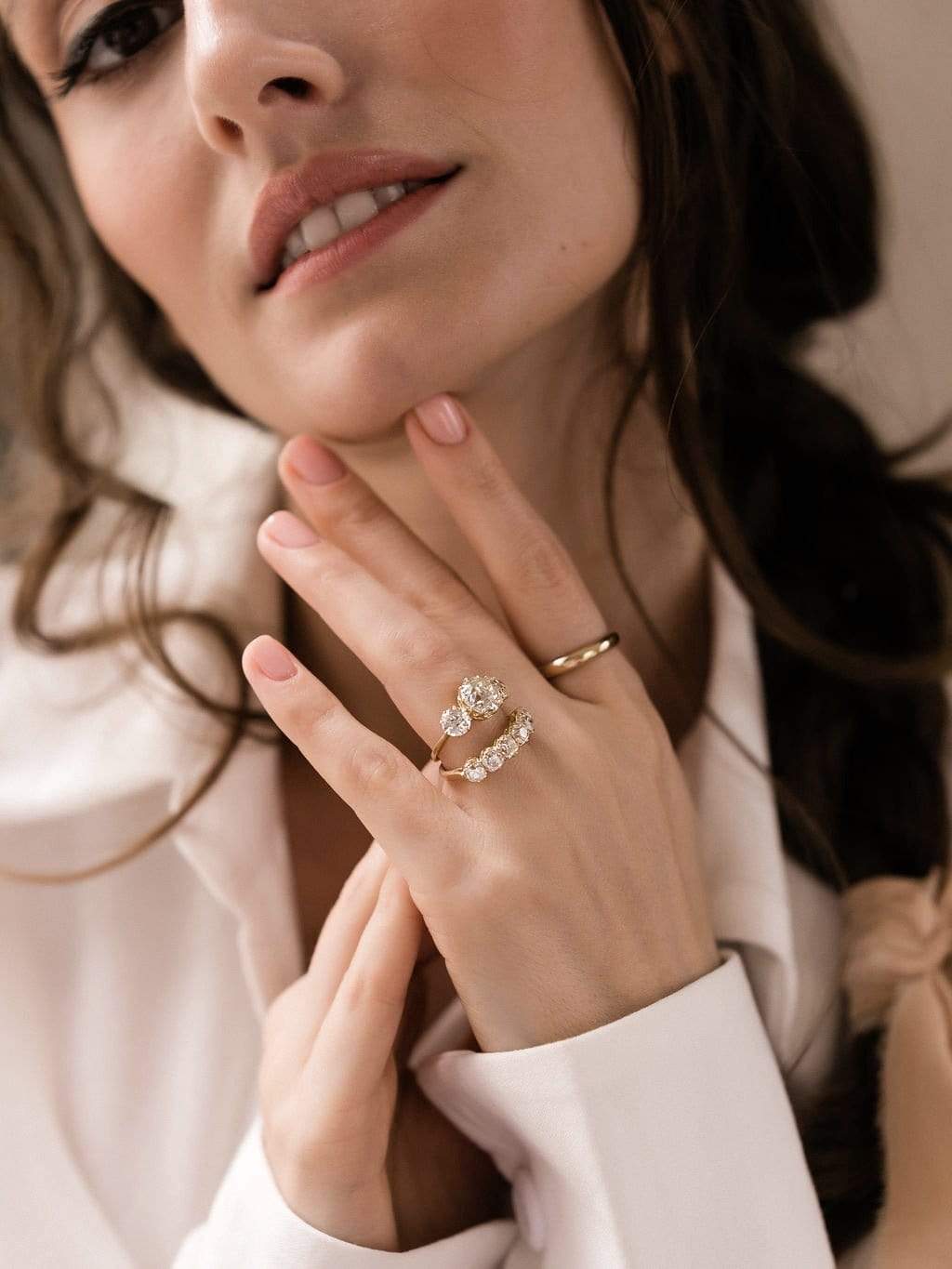 2.39ctw old mine cut band