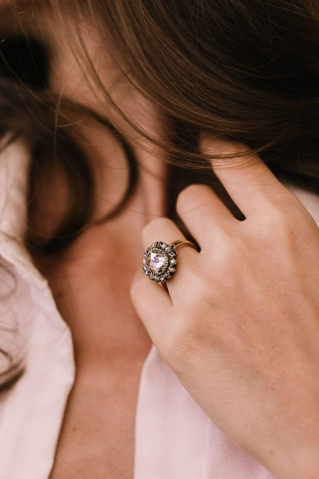 2.51ct rose cut diamond