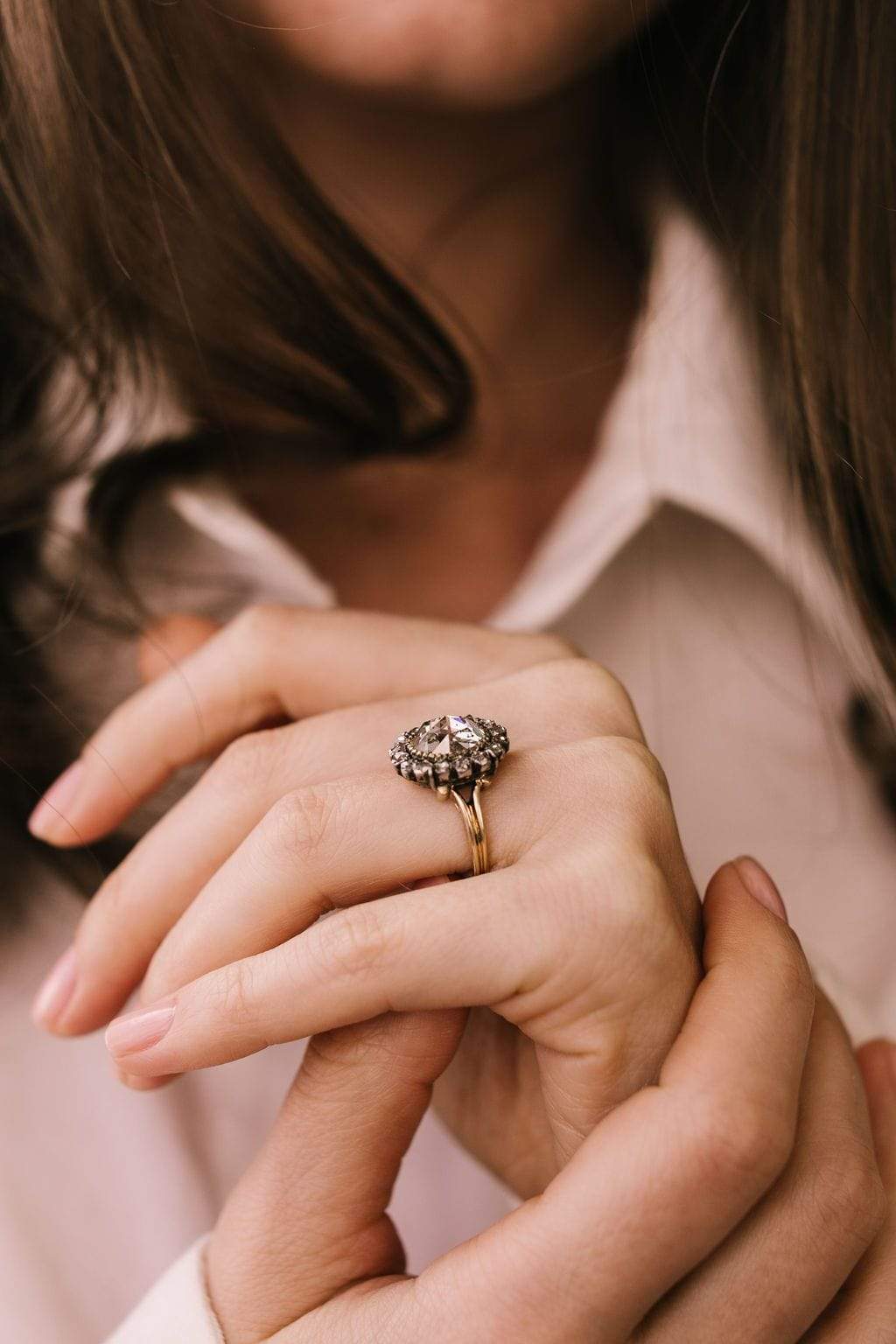 2.51ct rose cut diamond