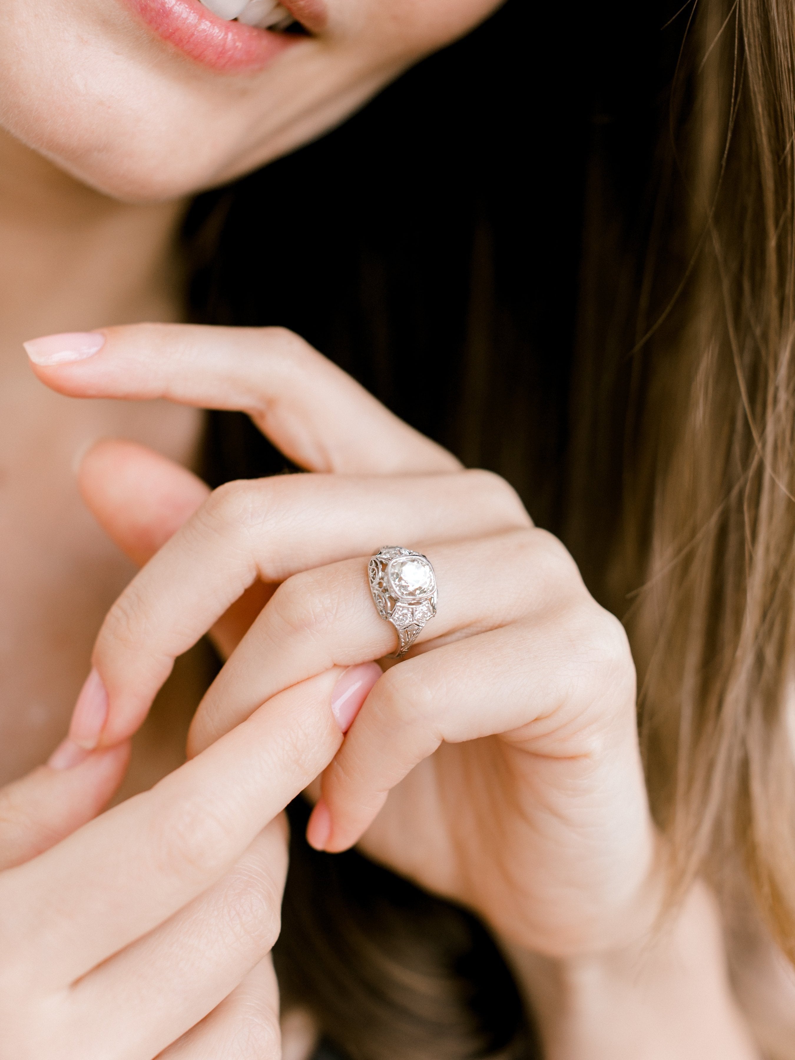 2.58ct old mine cut cushion