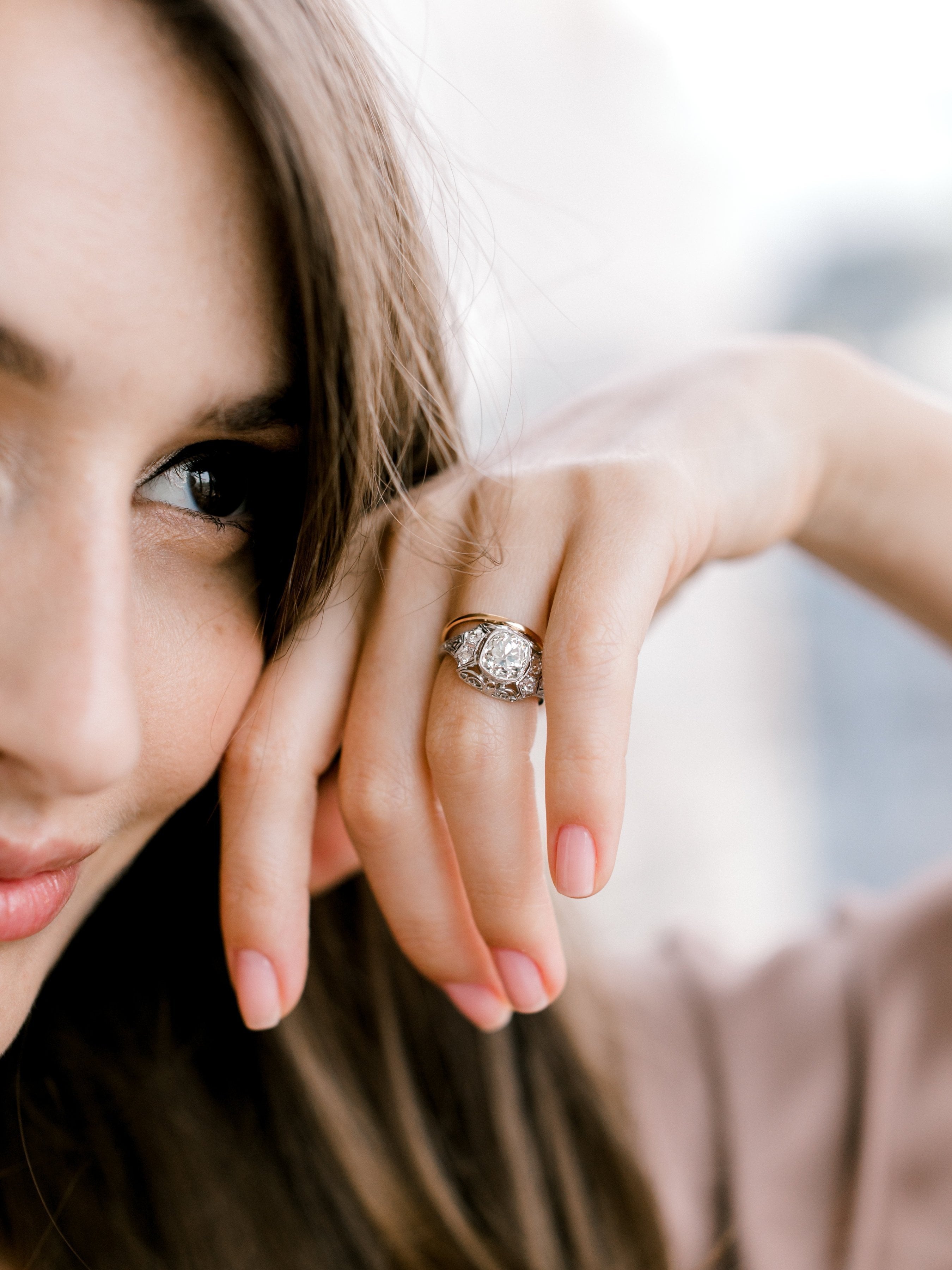 2.58ct old mine cut cushion