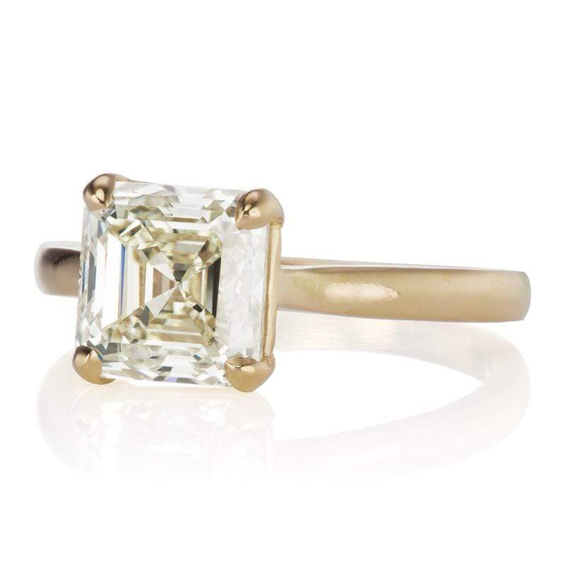 2.59ct Asscher Cut Diamond diamond engagement ring
