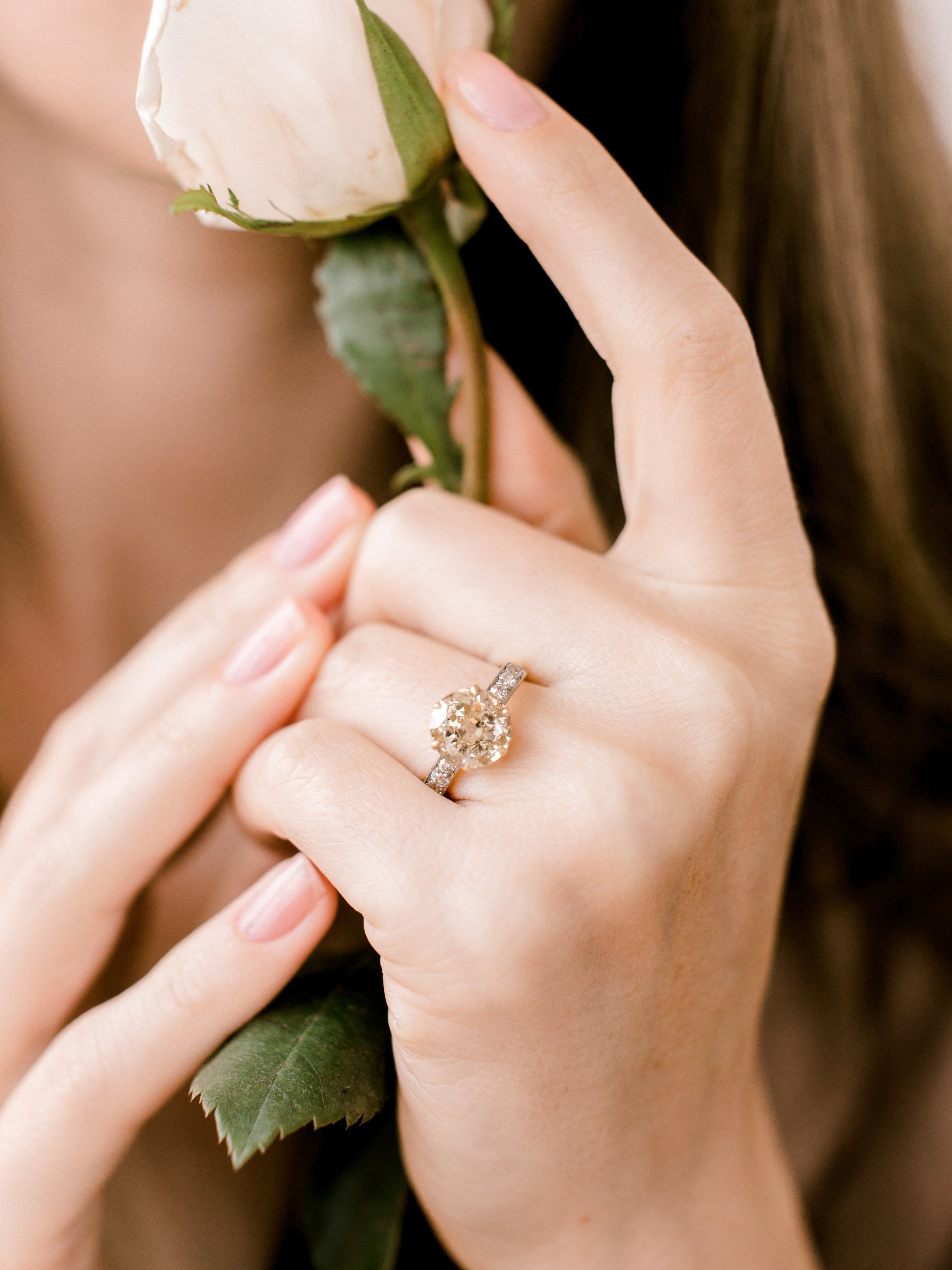 2.60ct old European cut diamond