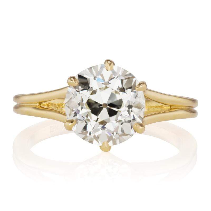 Split Shank Solitaire Engagement Ring