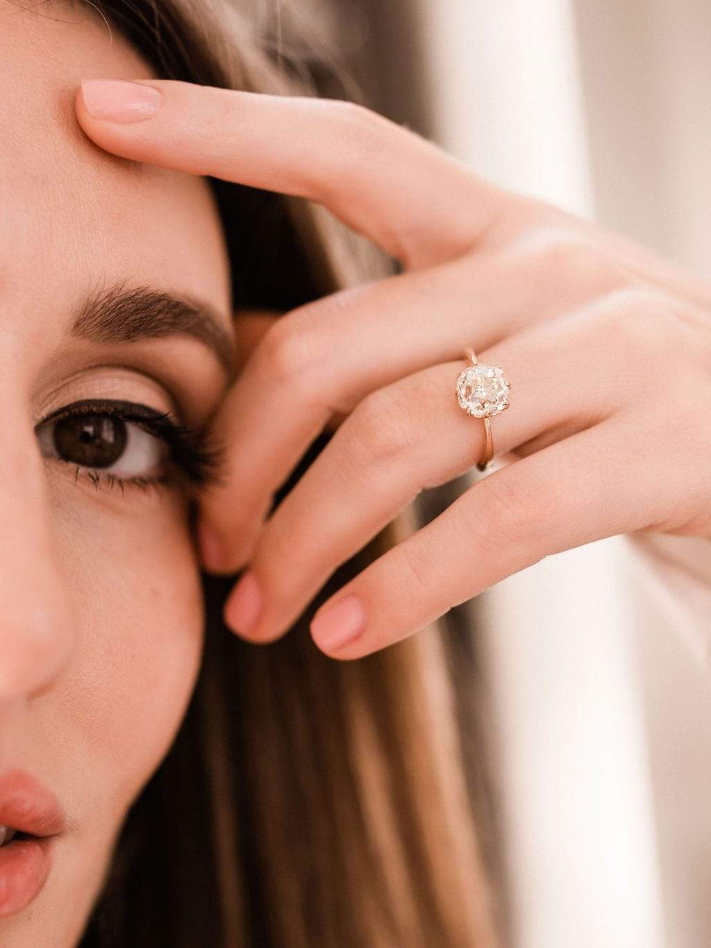 2.62ct old mine cut diamond