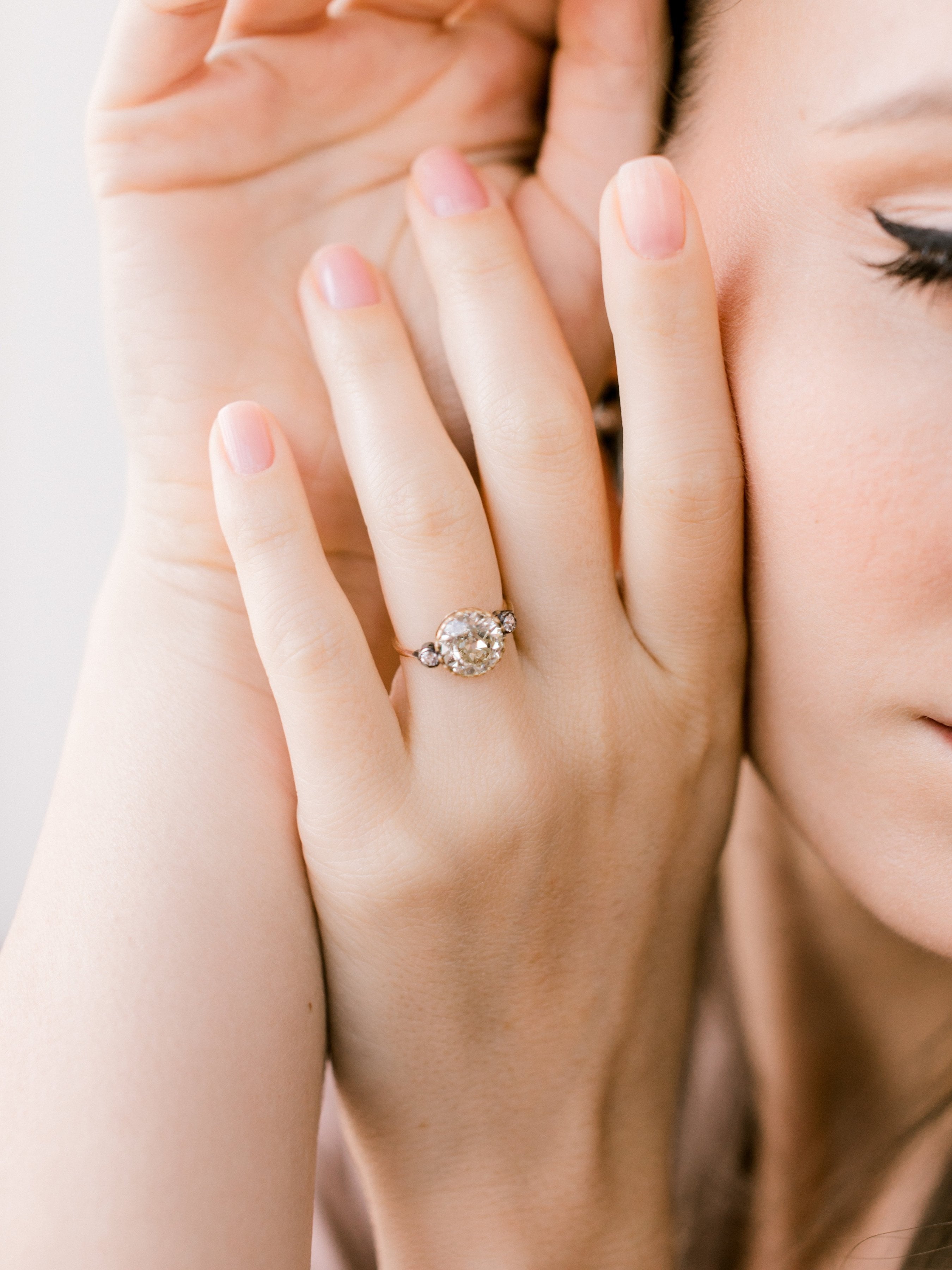 2.63ct old European cut diamond