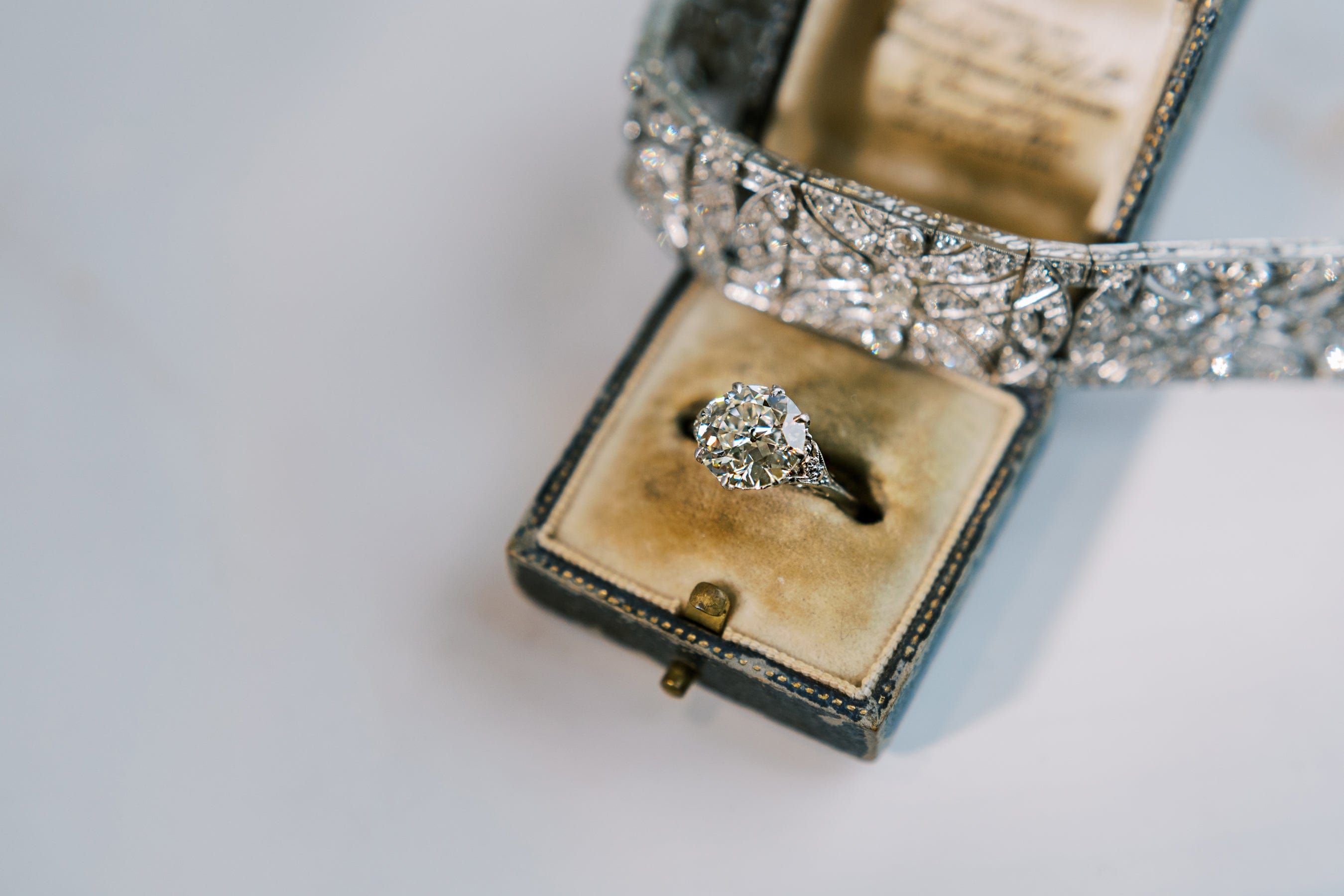 j-k-l color, vs clarity diamond in platinum setting