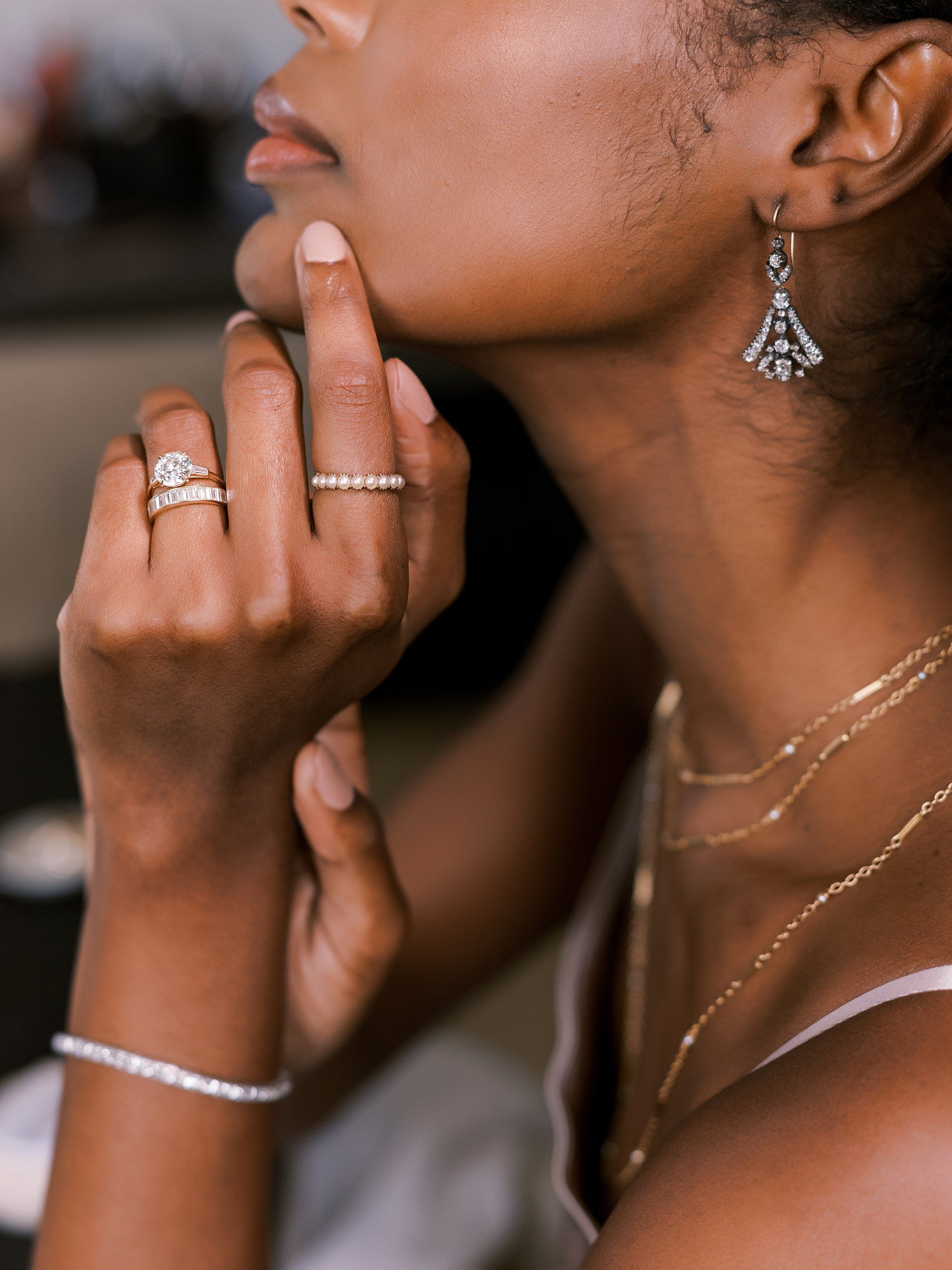 m-z color, vs clarity diamond in yellow gold setting