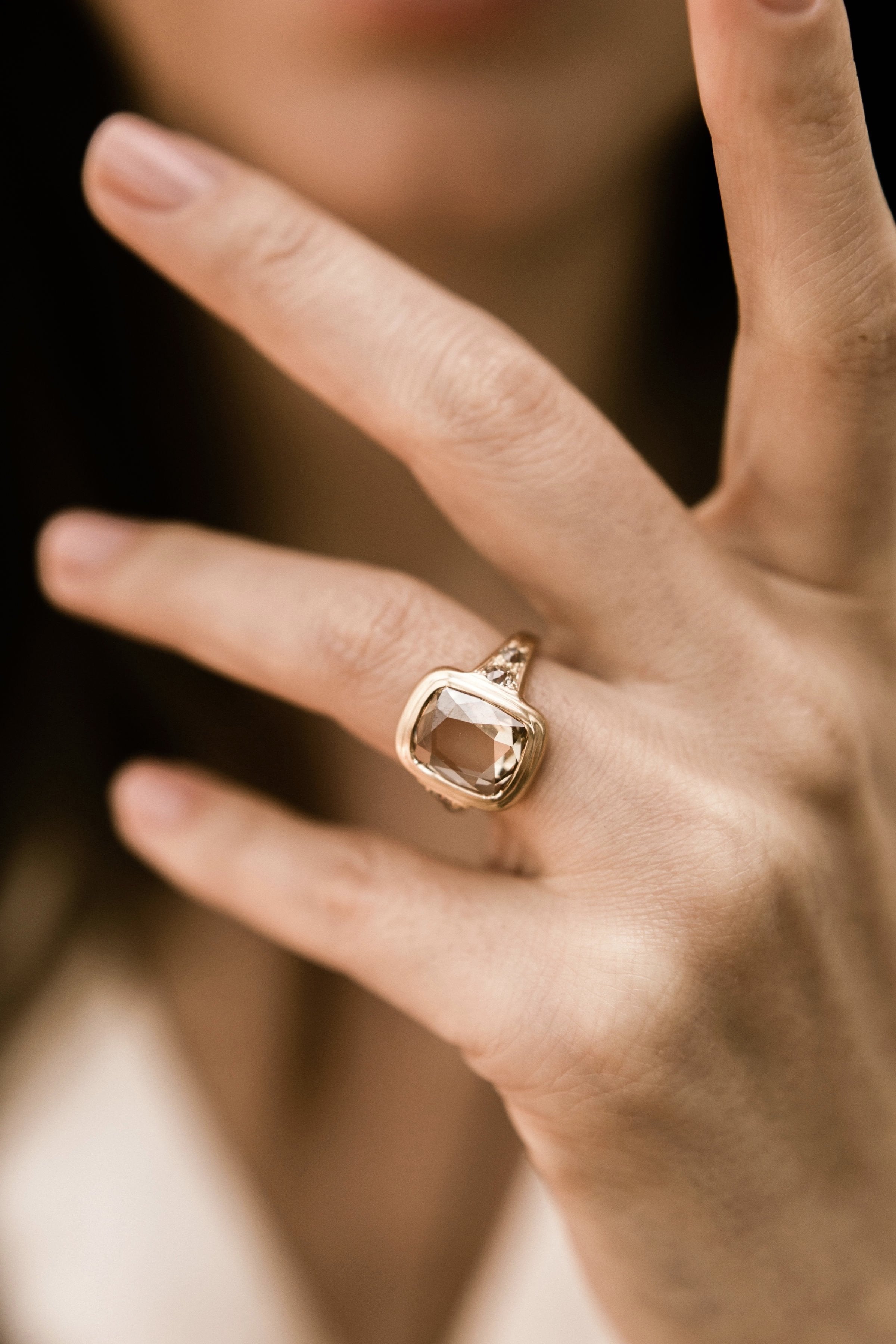 2.70ct rose cut diamond