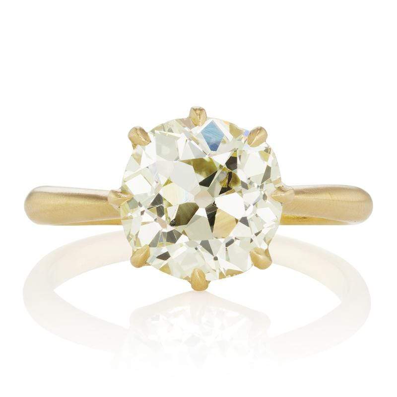 Antique Cushion Cut Diamond Engagement Ring | Victor Barbone