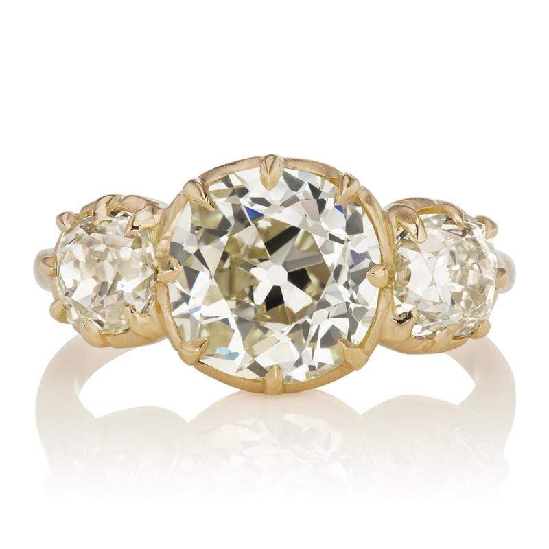 Collet Set 3 Diamond Engagement Ring