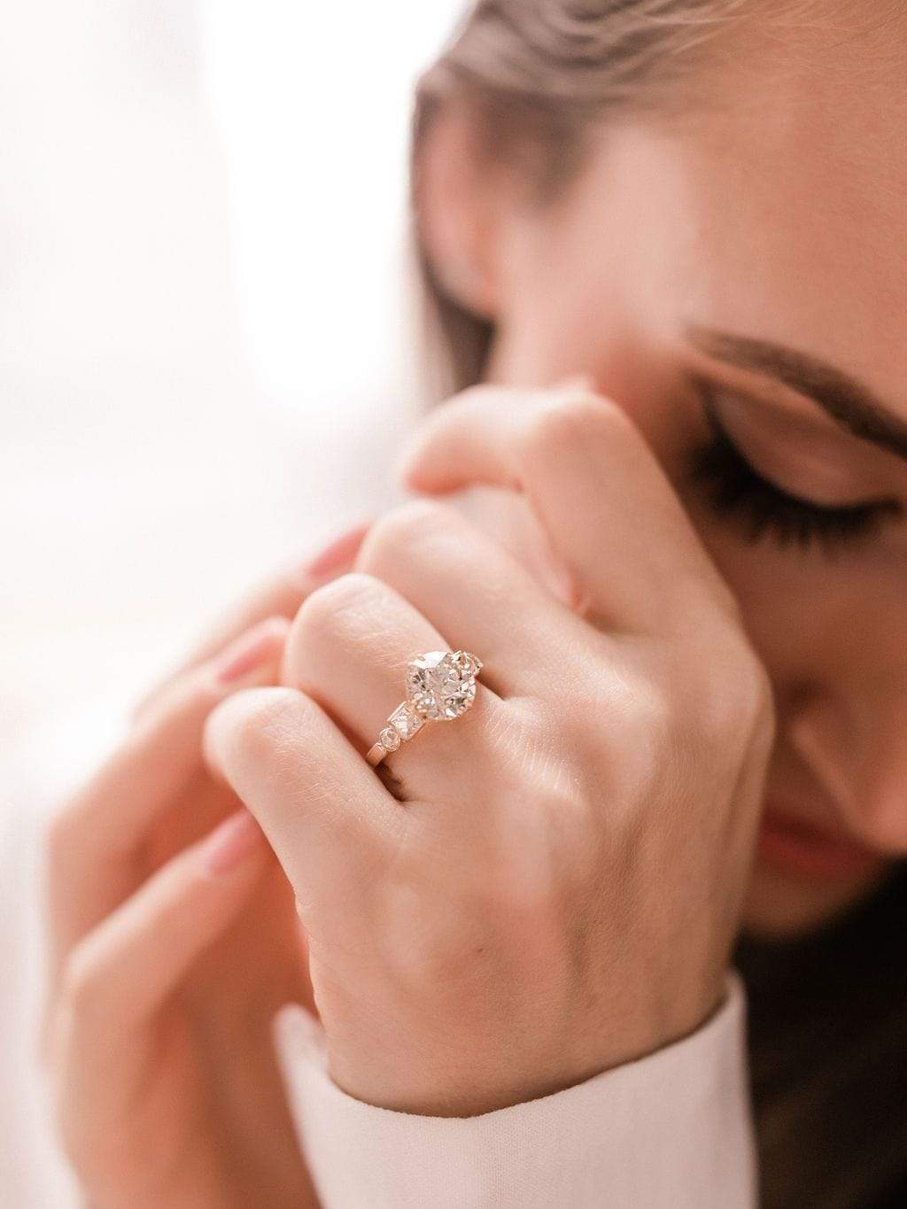 2.85ct old European cut diamond