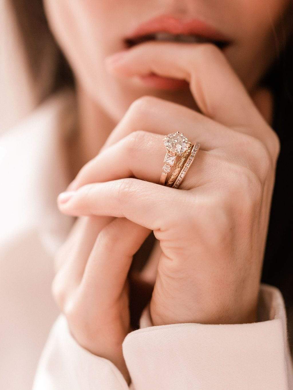 2.85ct old European cut diamond