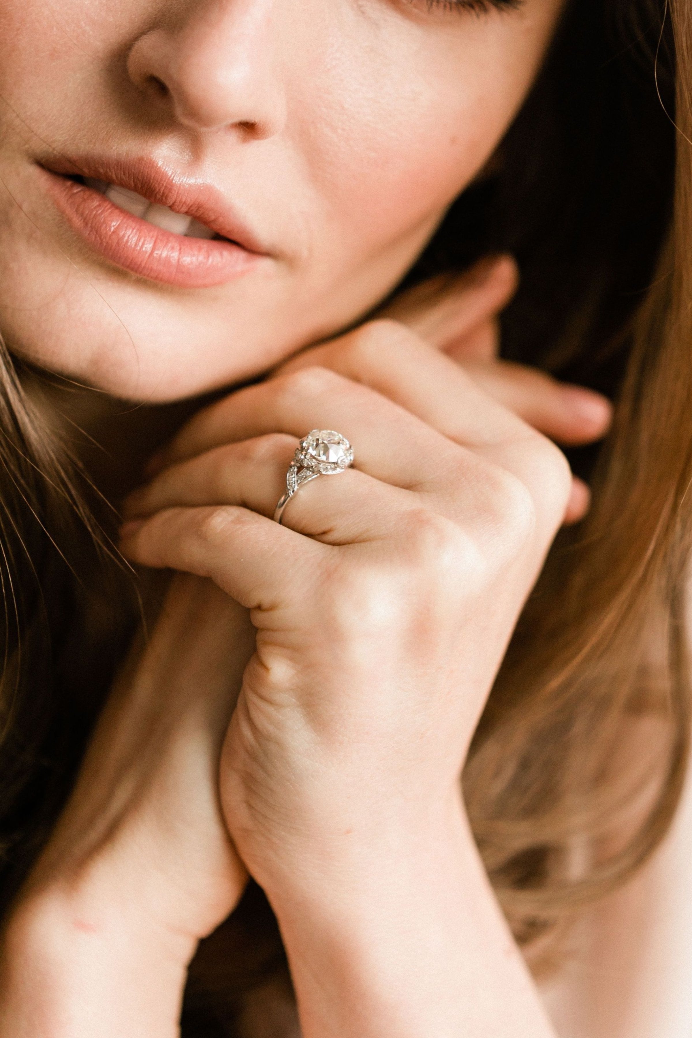 2.85ct old European cut diamond