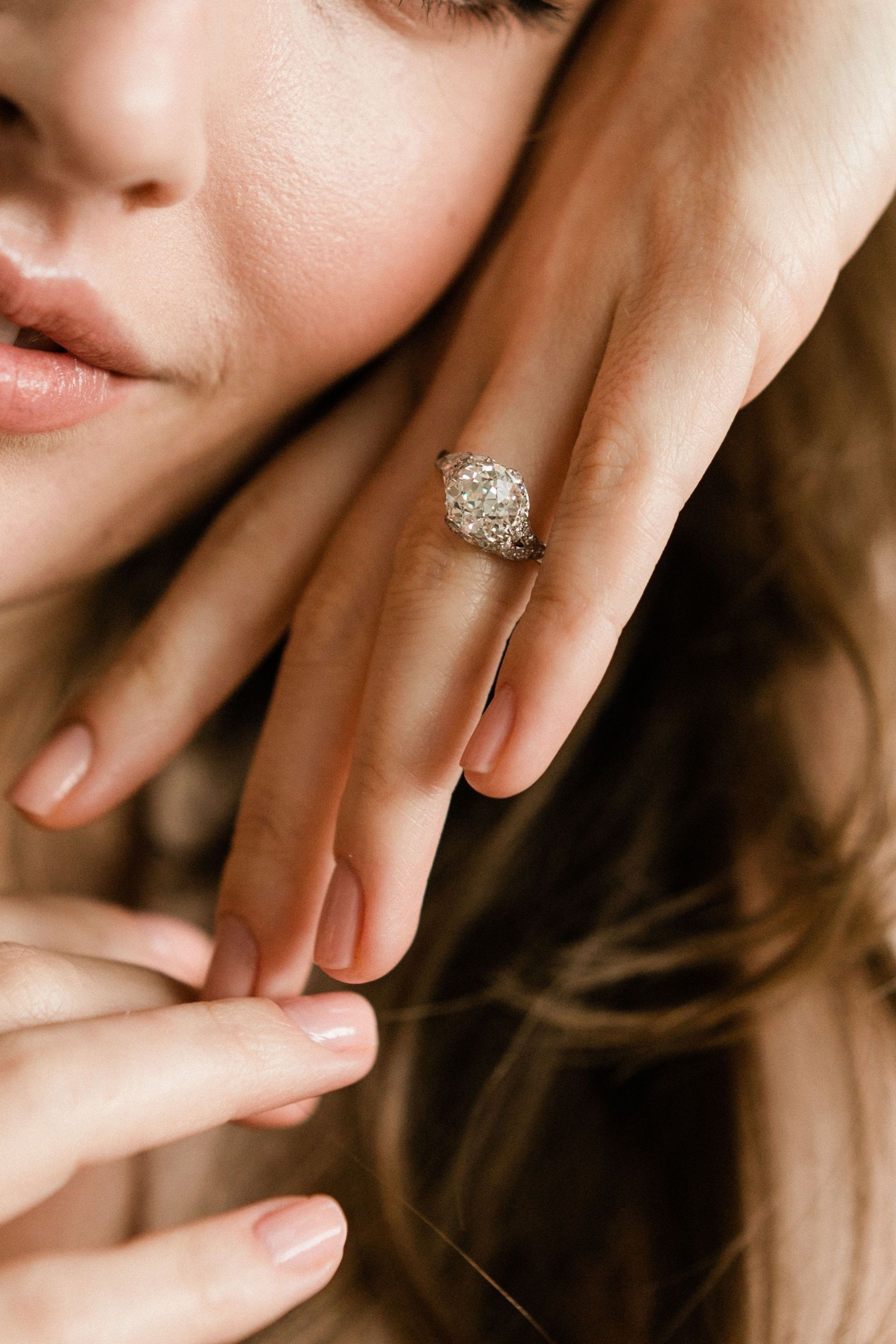 2.85ct old European cut diamond