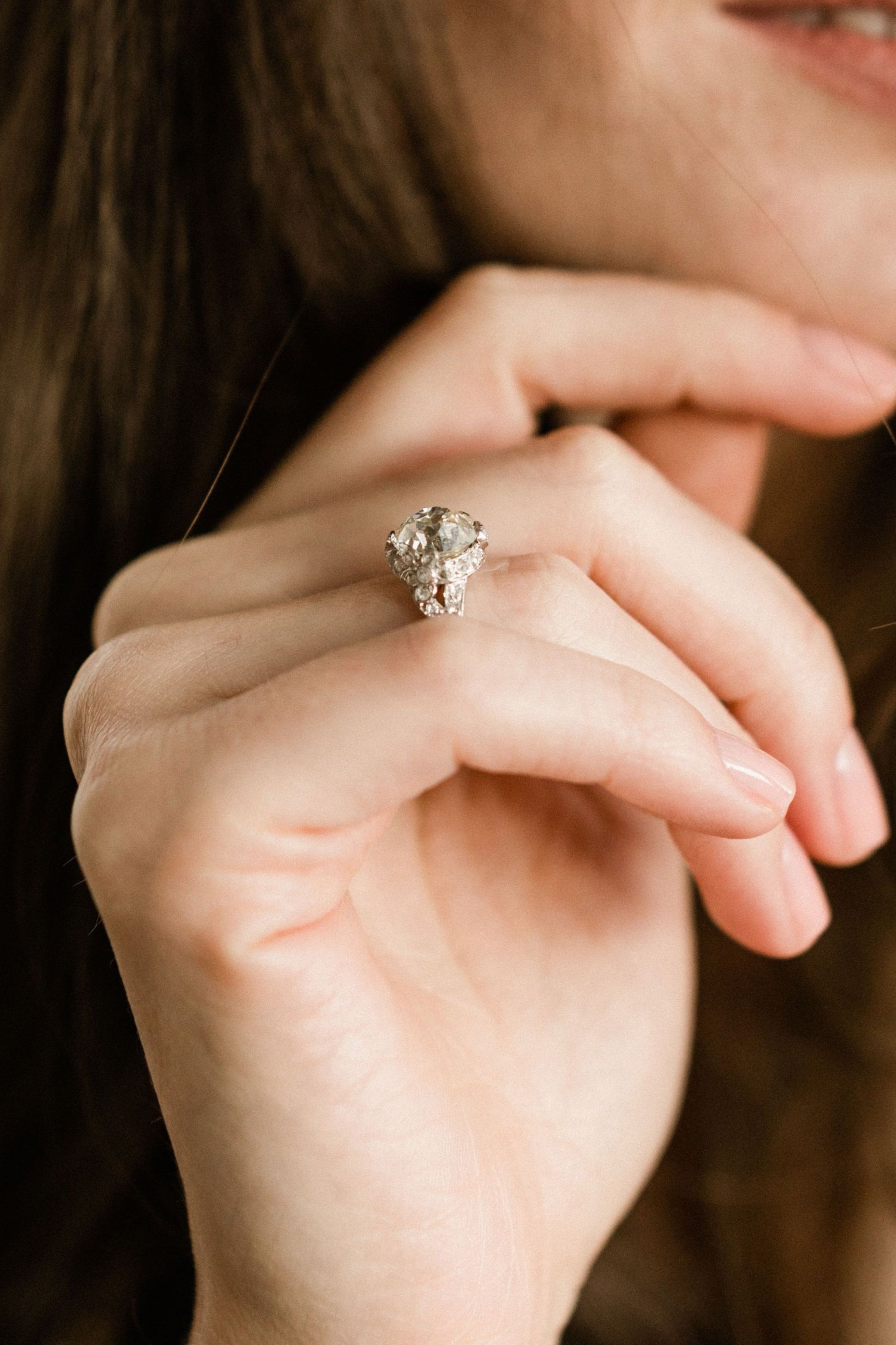 2.85ct old European cut diamond