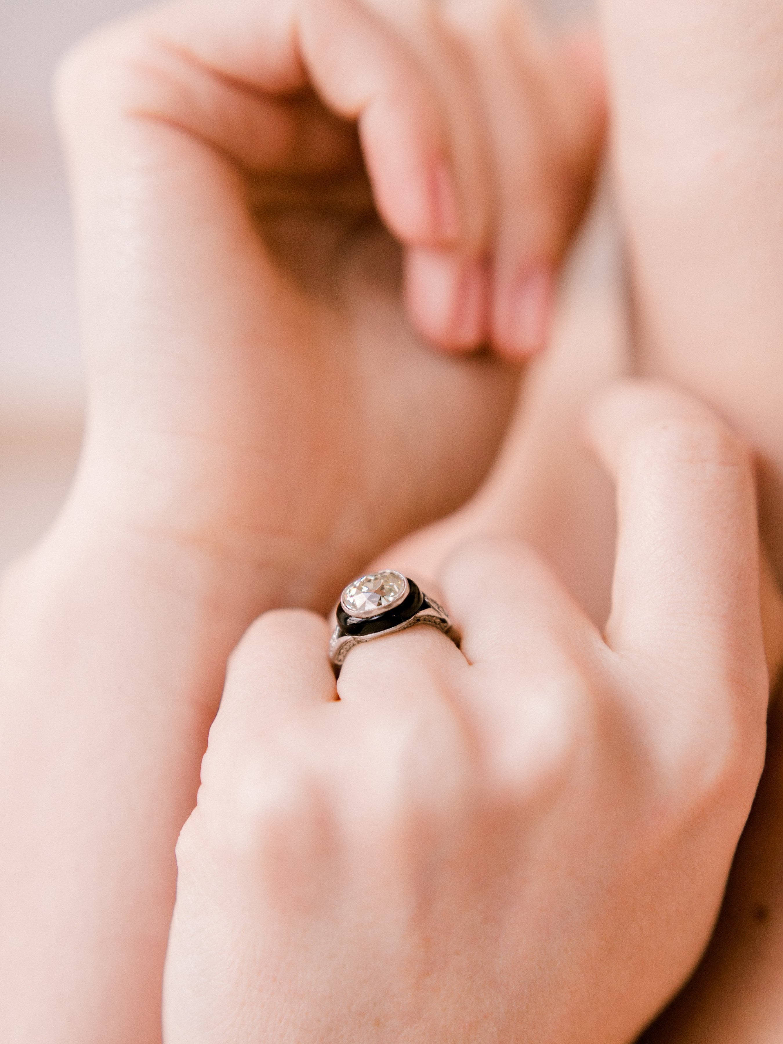 2.90ct old mine cut diamond