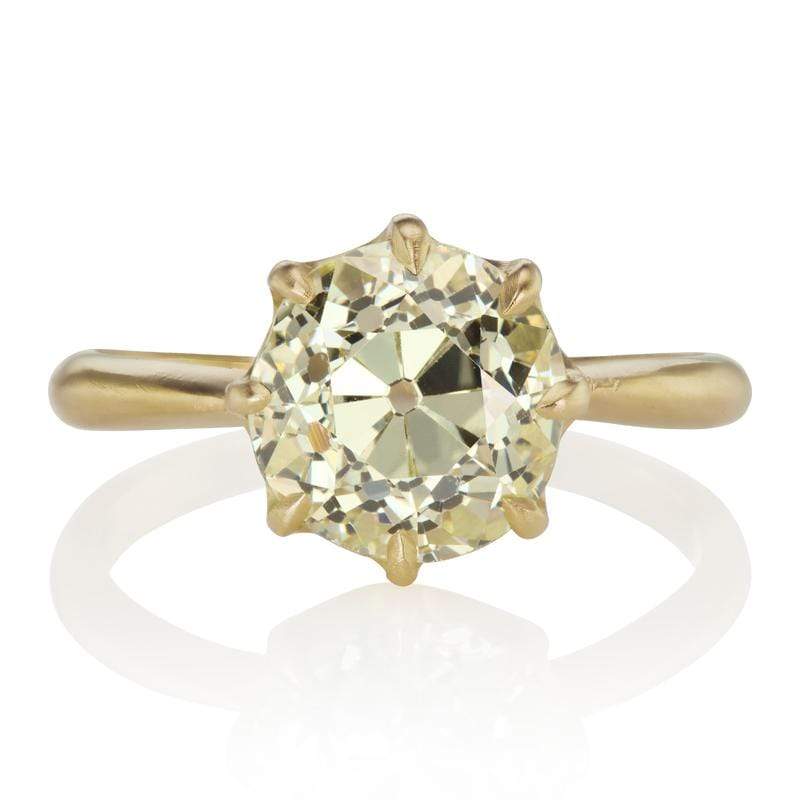2.98 ct Tapered Solitaire Engagement Ring | Victor Barbone