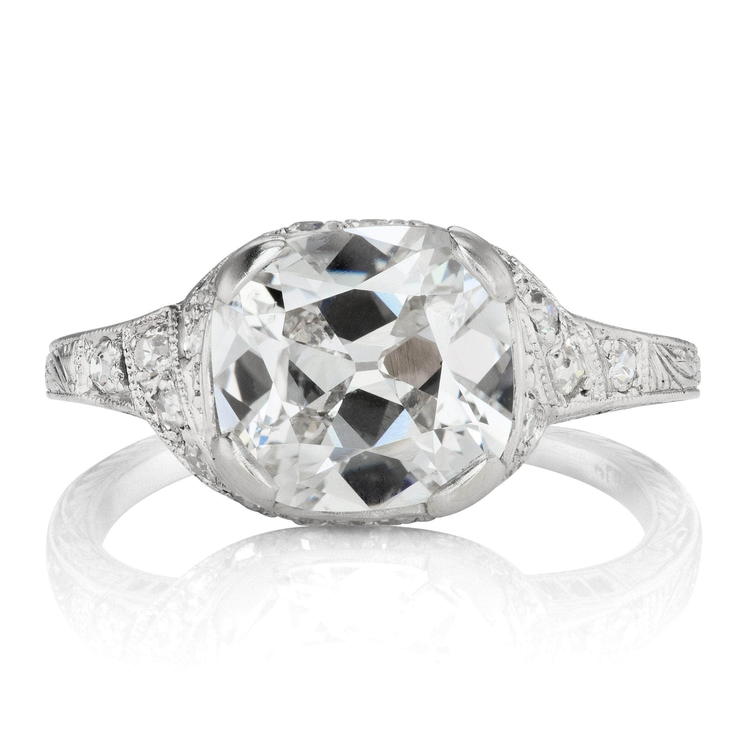 Hidden Halo Engagement Ring Circa 1925 - 3.01 Ct | Victor Barbone