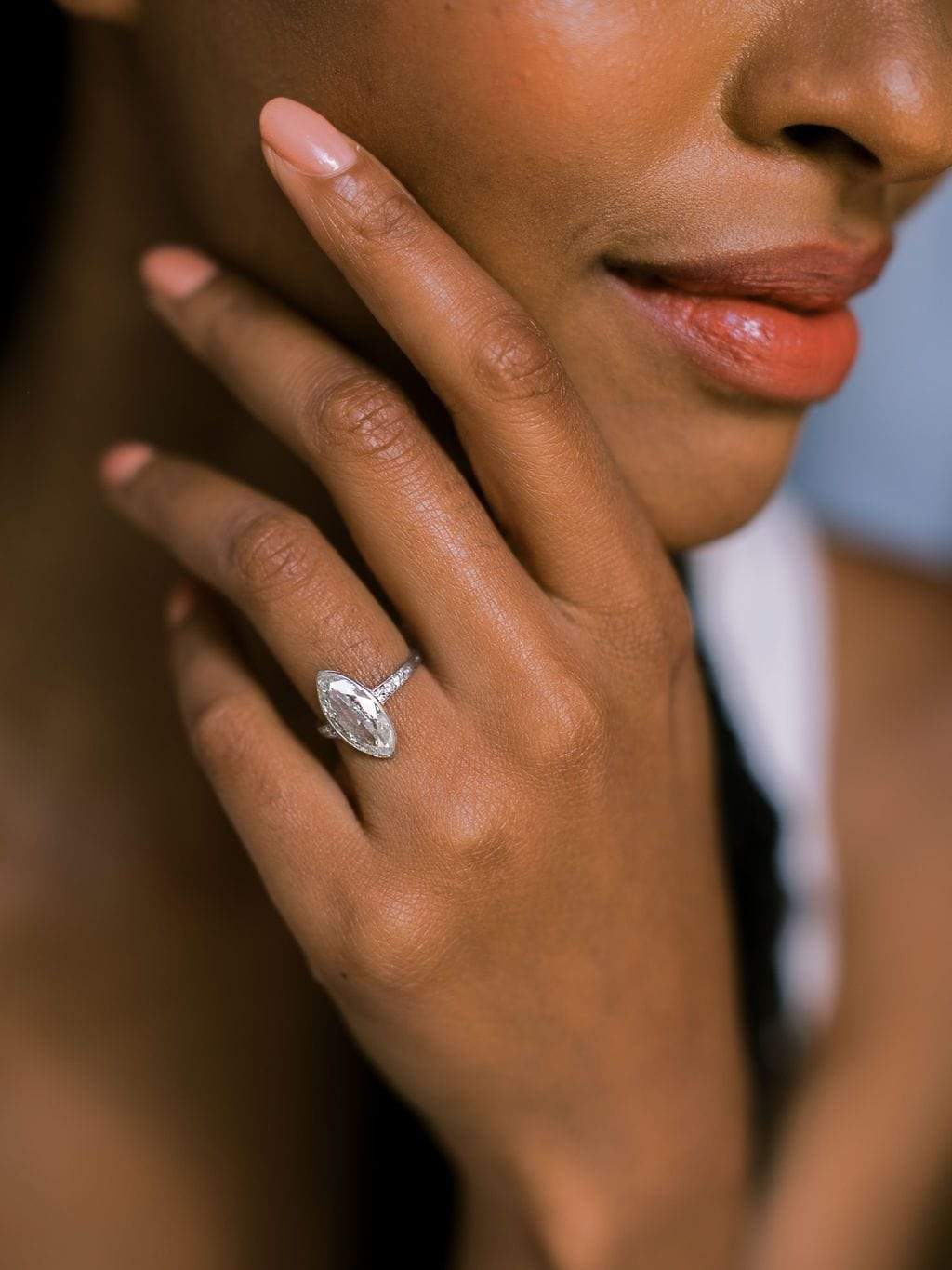 Marquise/Oval cut diamond