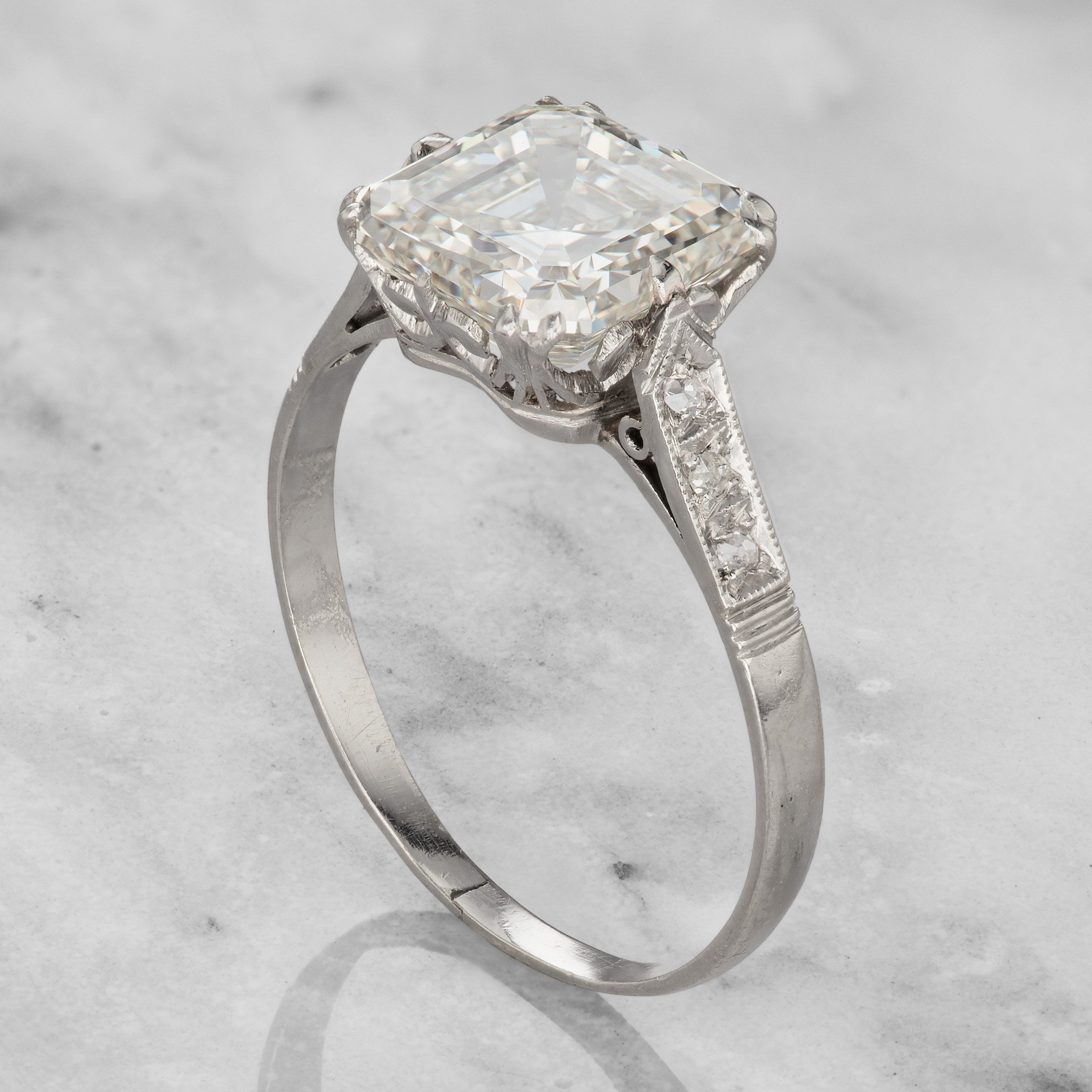 3.02 Carat Asscher Cut Diamond