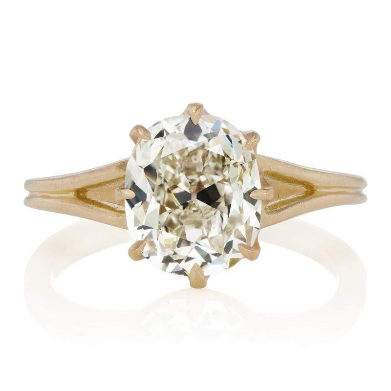 3 Carat Split Shank Solitaire Engagement Ring