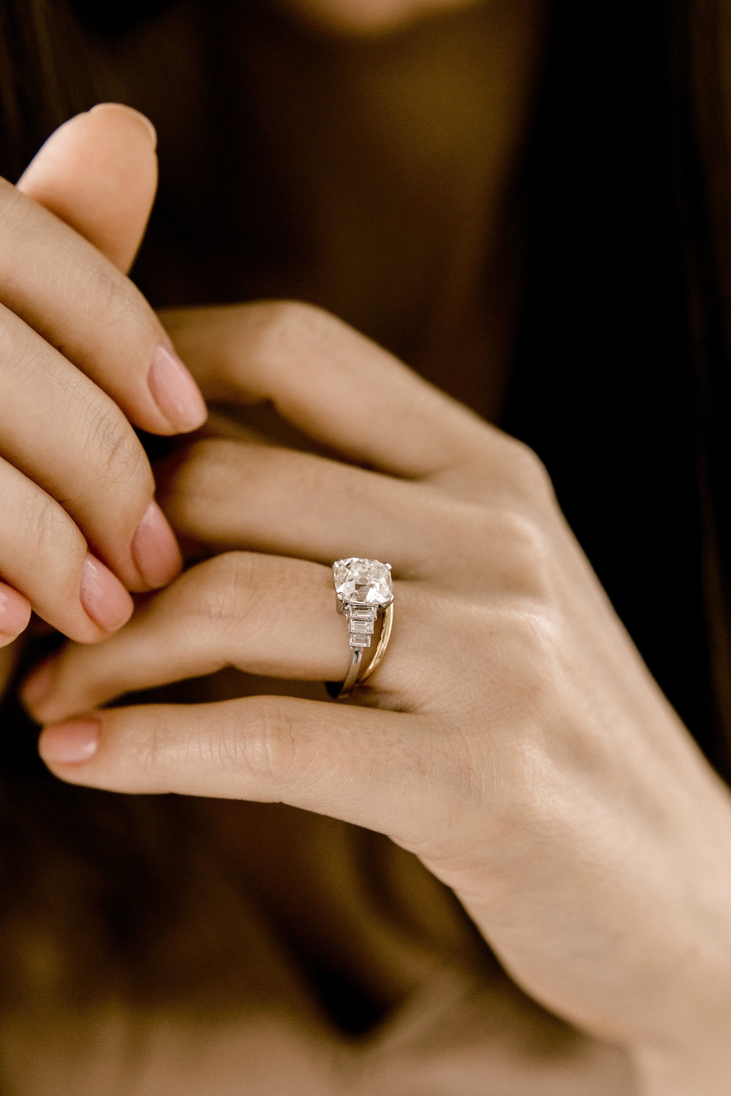 3.08ct old mine cut diamond