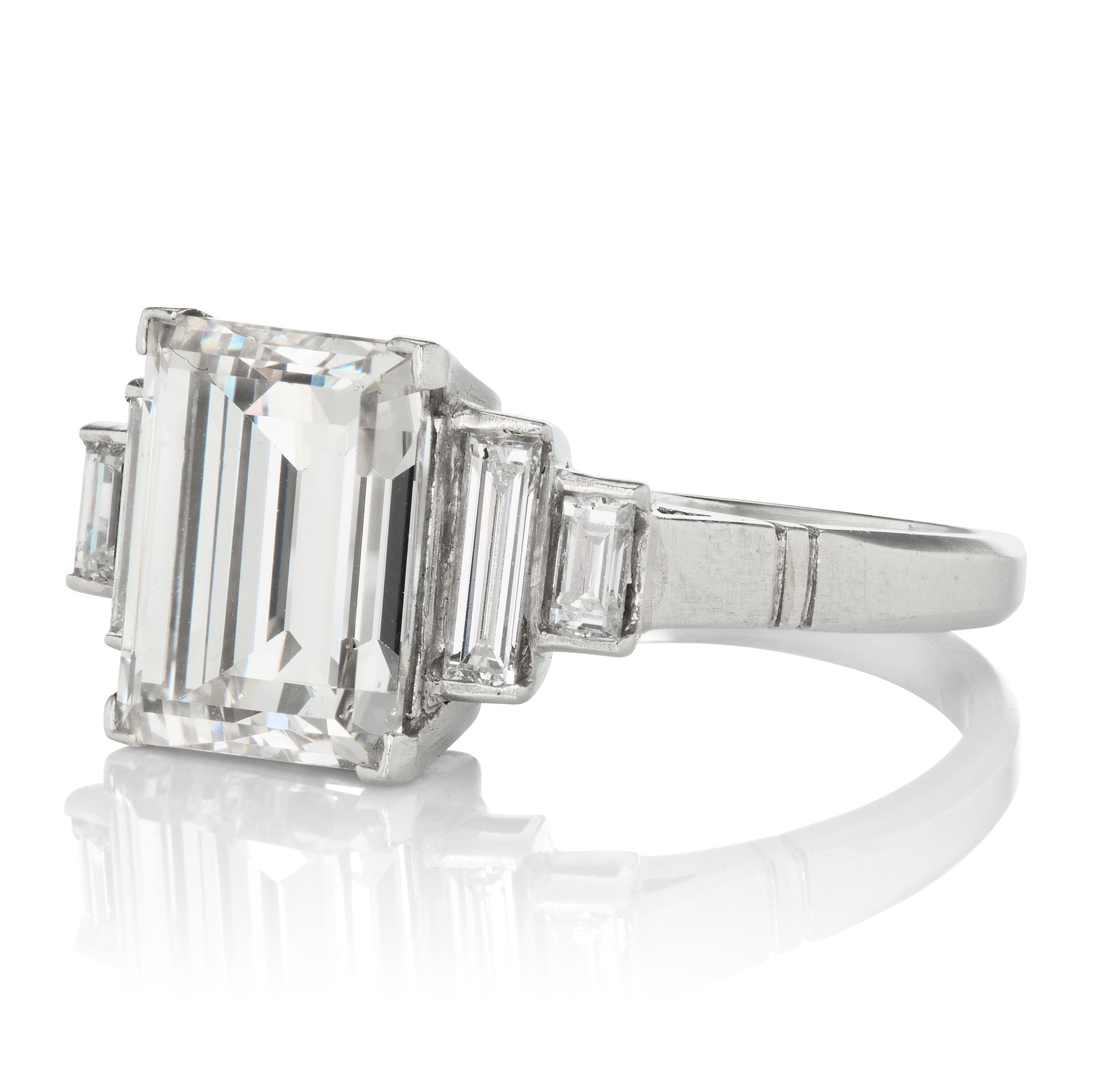 3.09ct step cut diamond