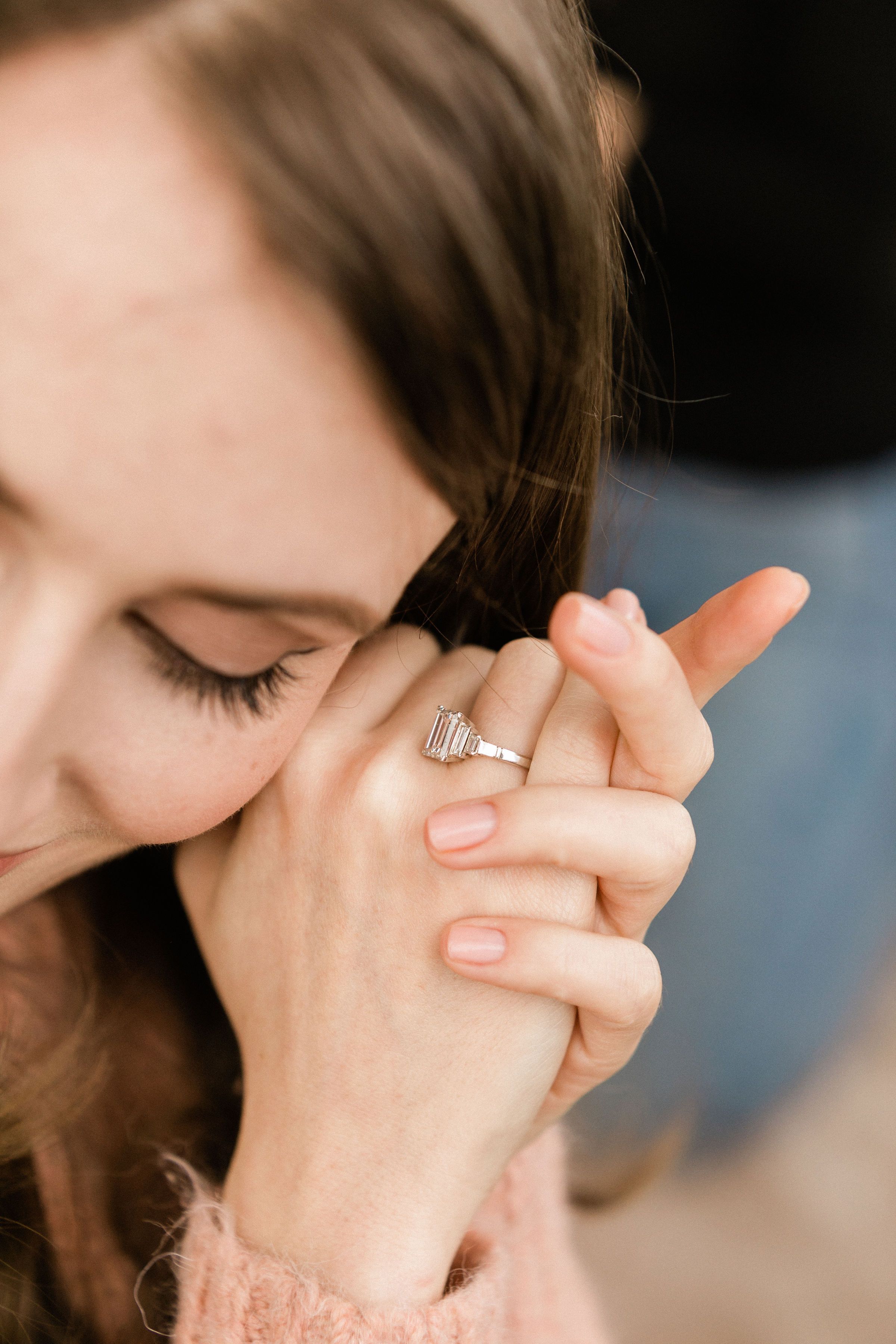 3.09ct step cut diamond
