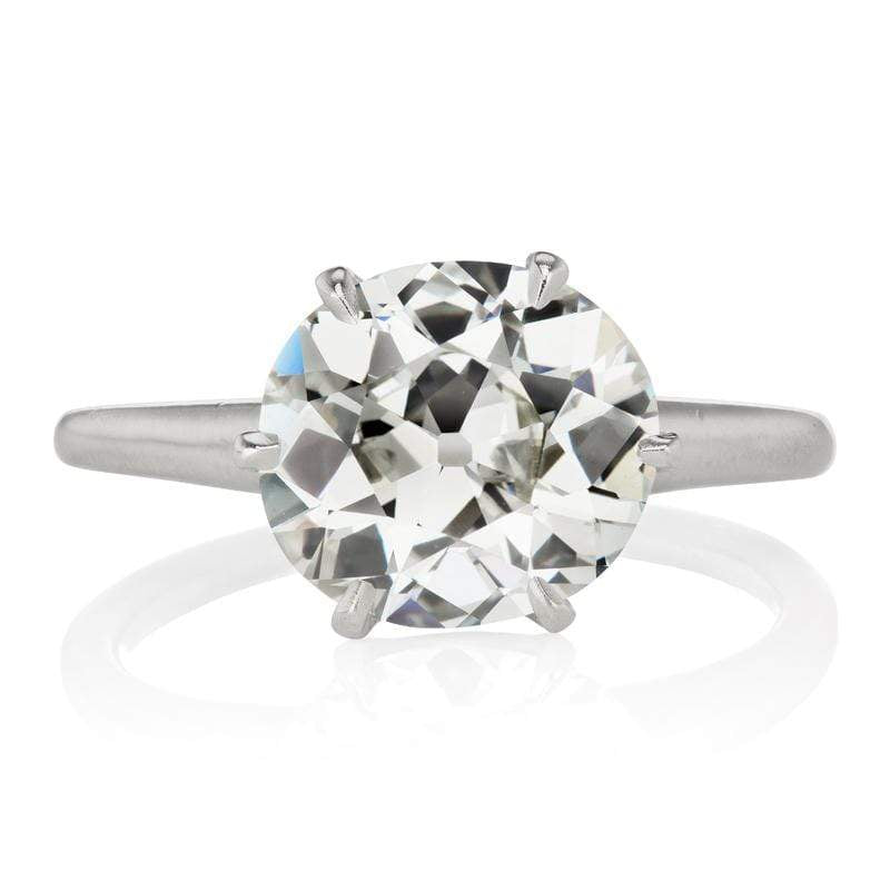3 Carat Diamond Platinum Solitaire Engagement Ring