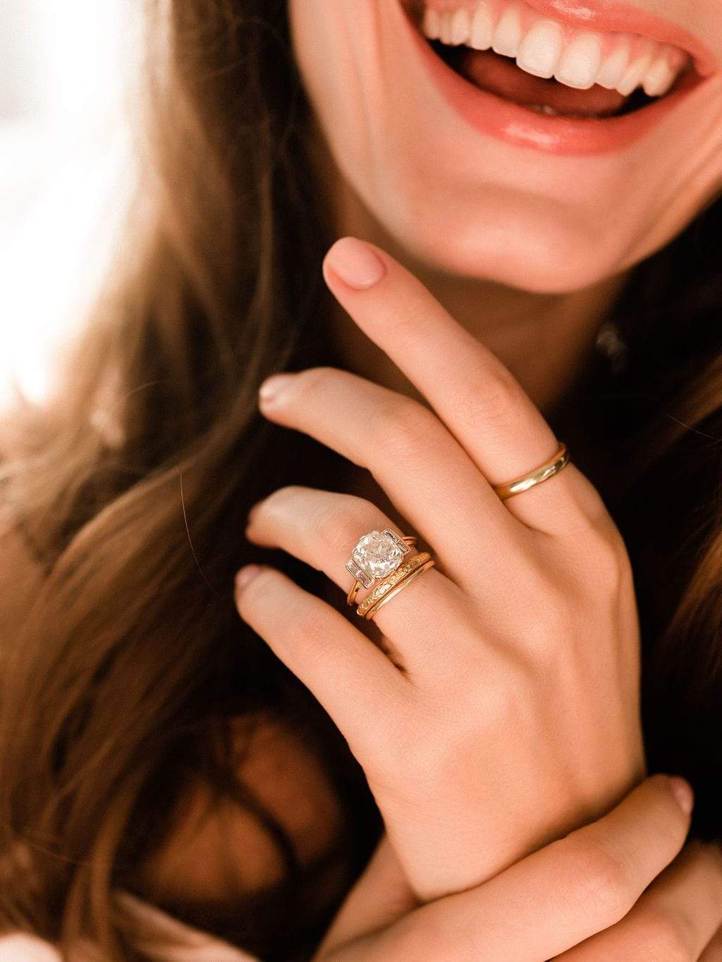 3.15ct old mine cut diamond