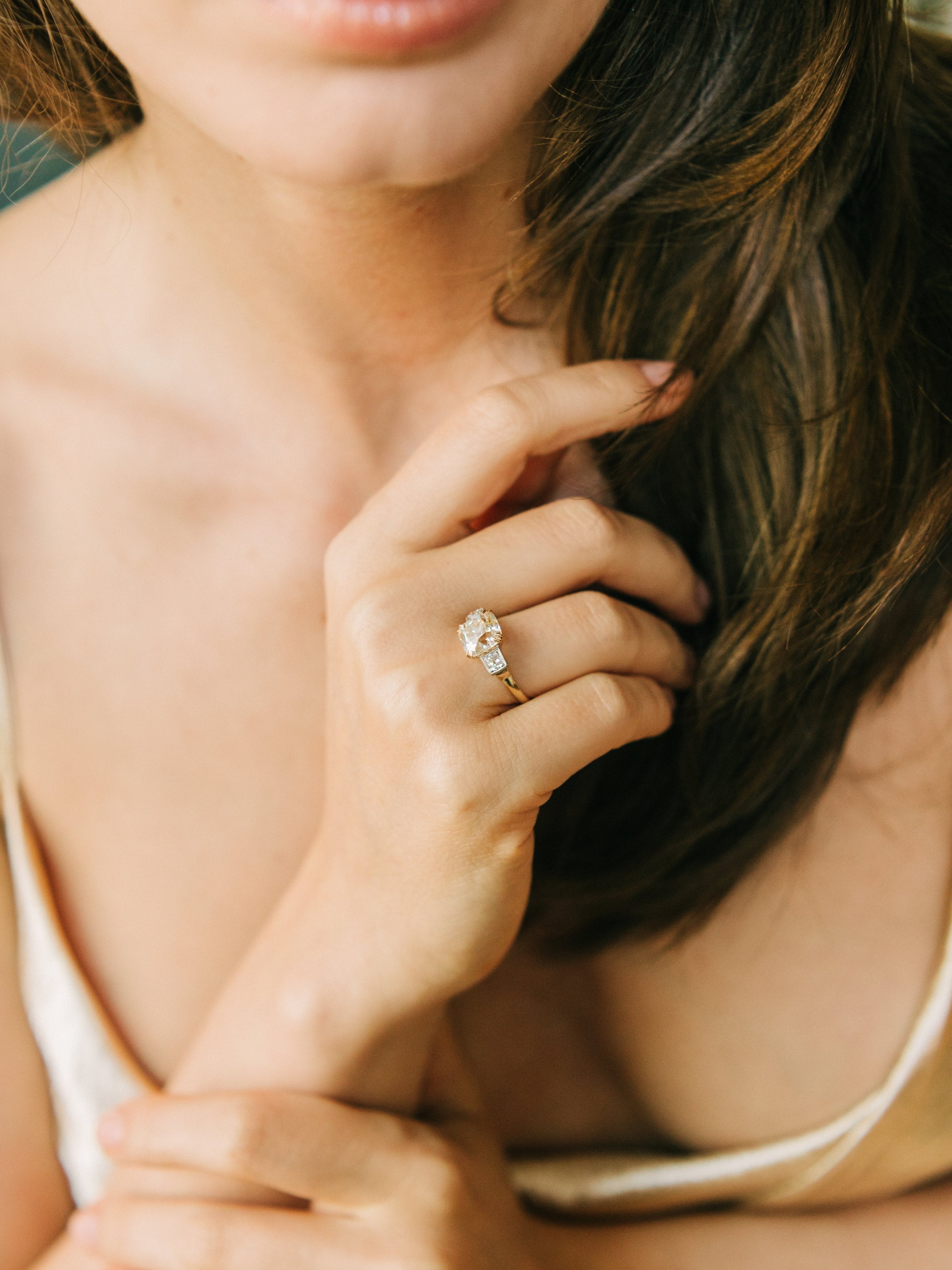 3.19ct old mine cut diamond