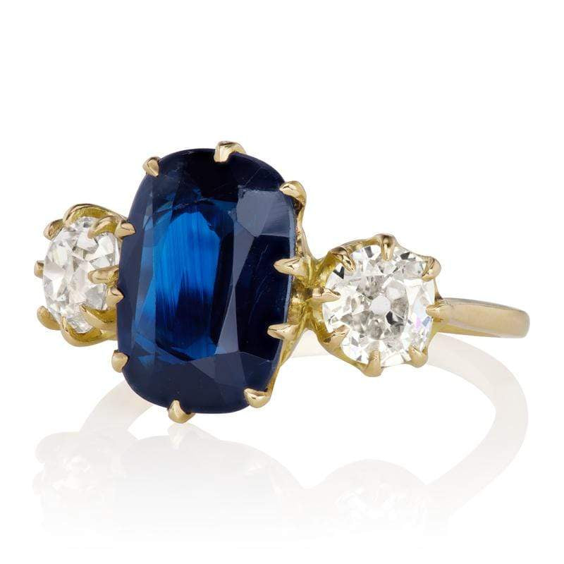 3.19ct old mine cut sapphire