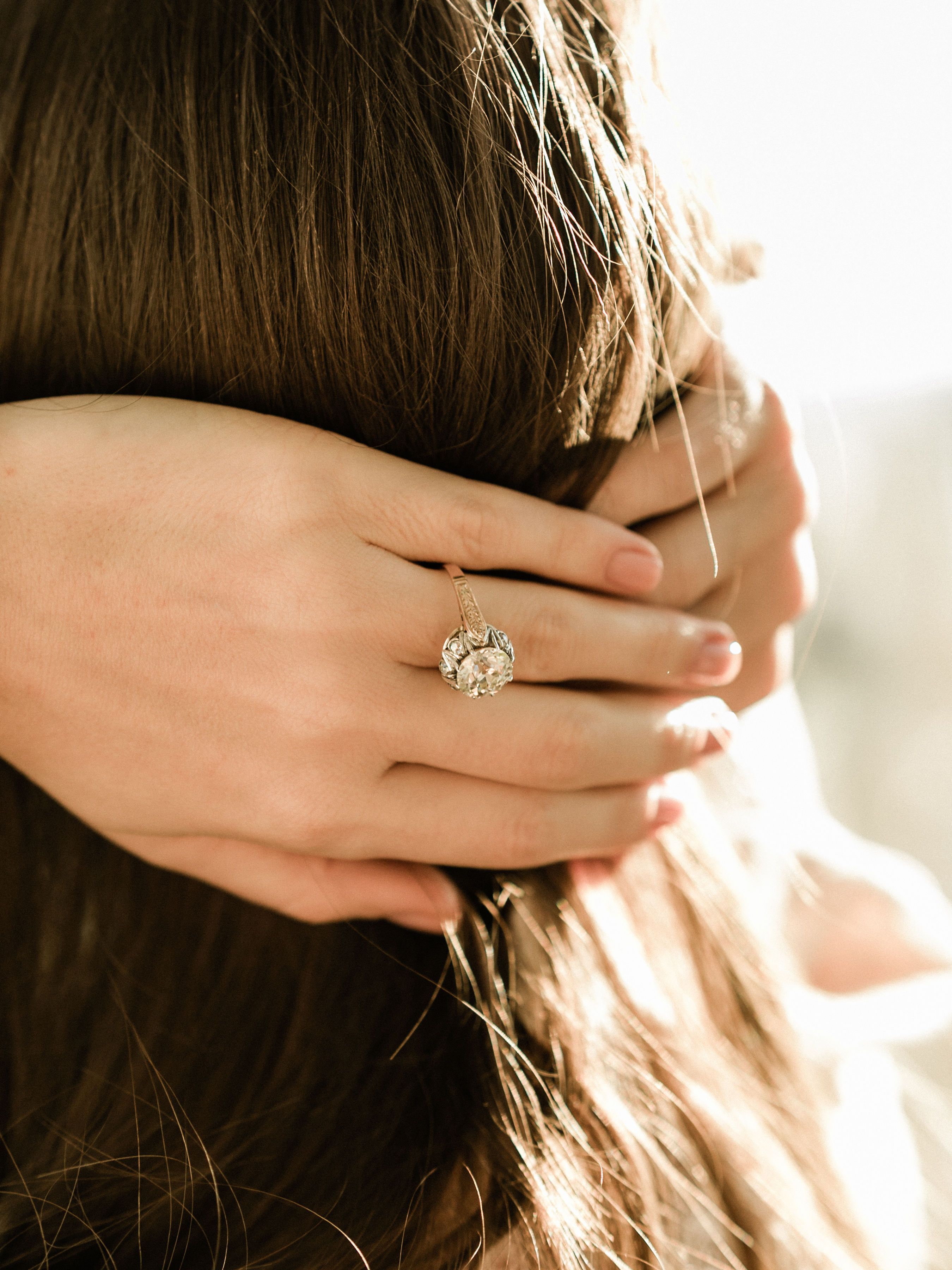 3.24ct old European cut diamond