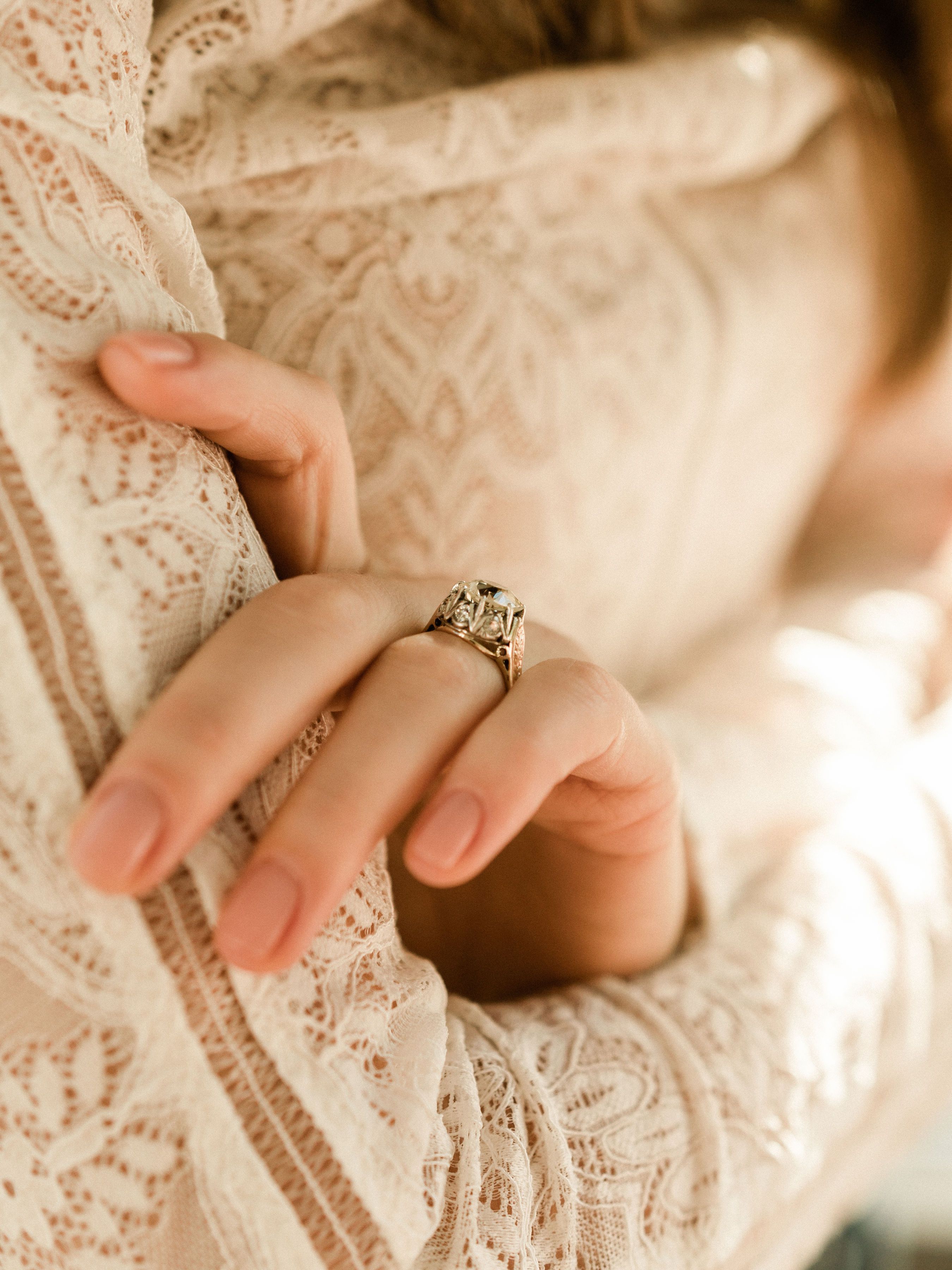 3.24ct old European cut diamond