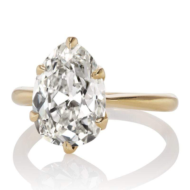 3.26ct Pear cut diamond