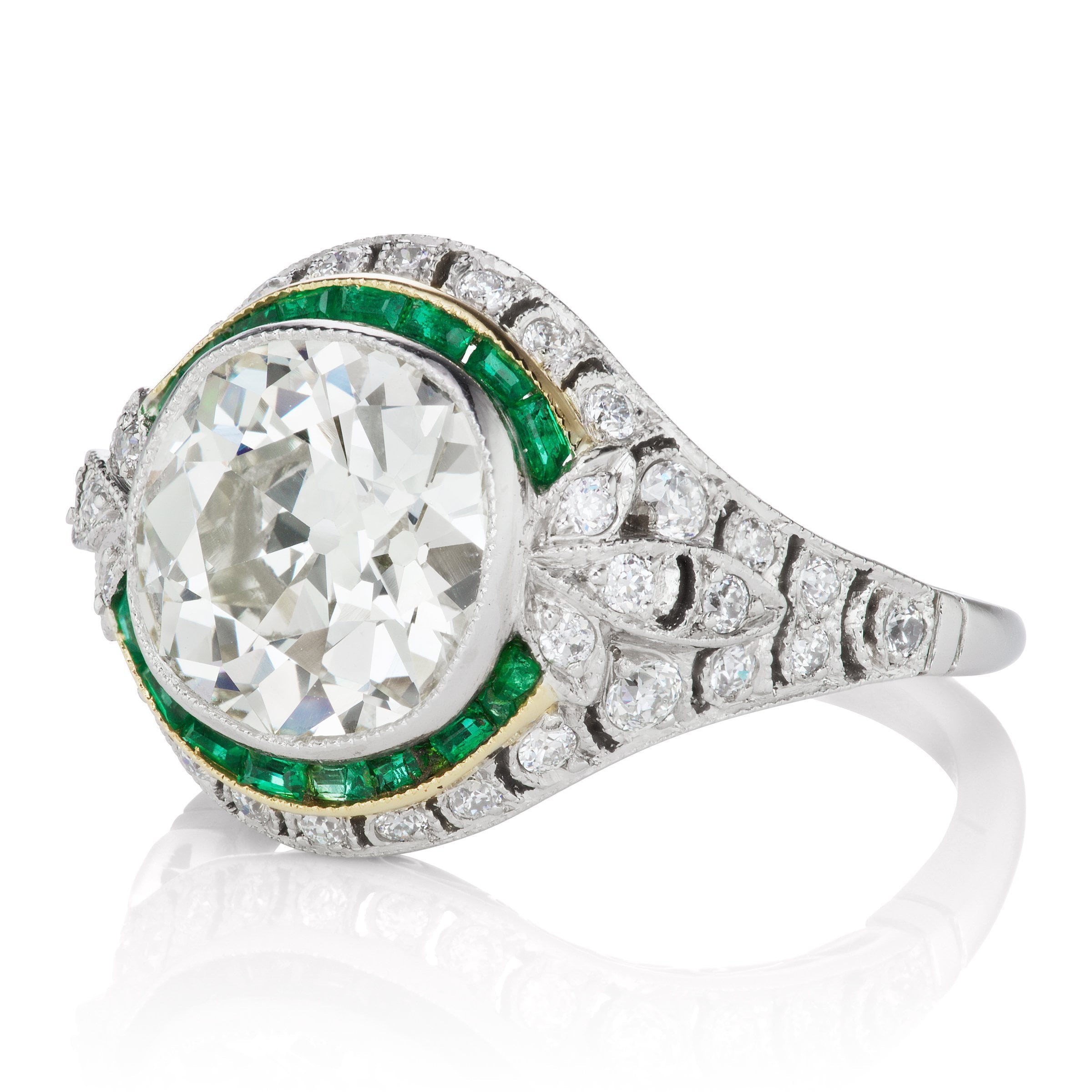 3.43ct old mine cut diamond